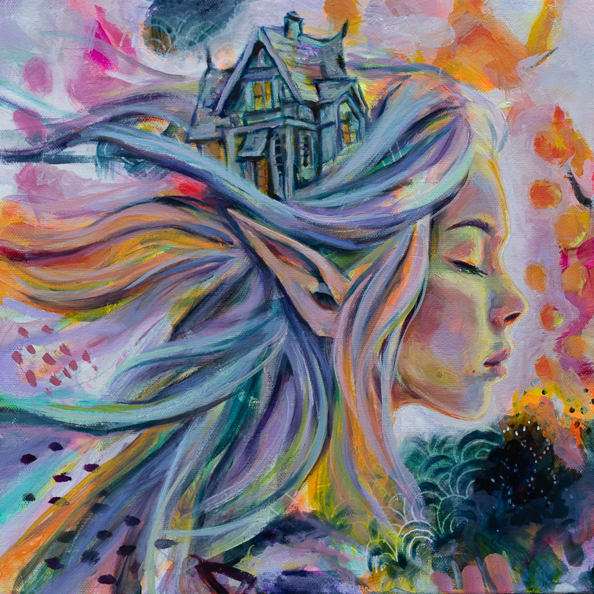 abstract elf painting