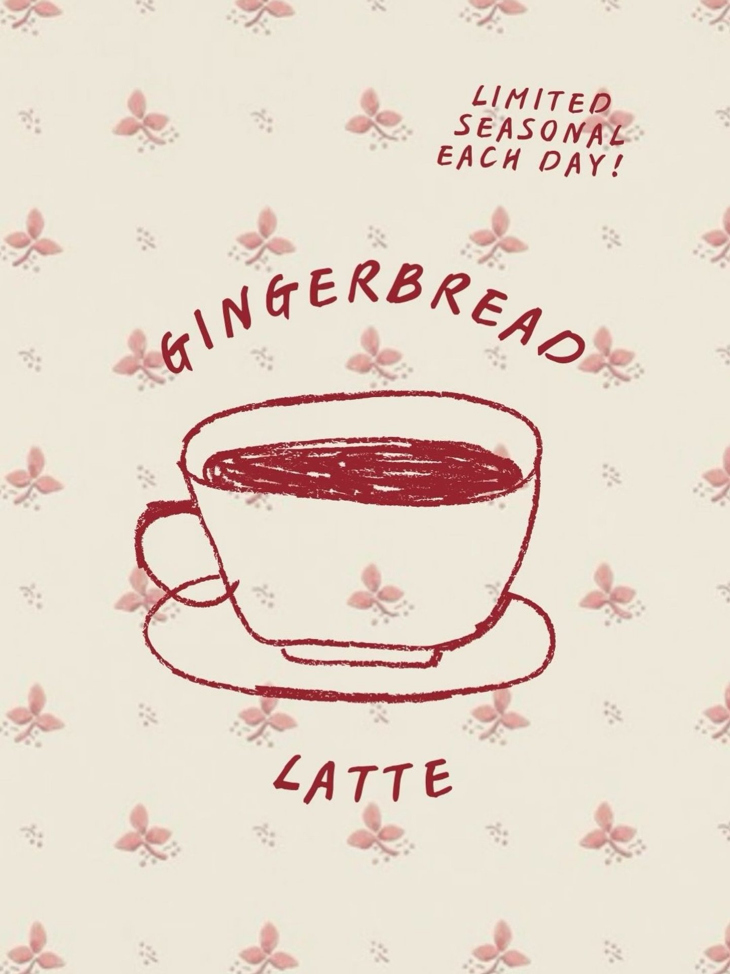 mondays are for gingerbread lattes +
gingerbread cookies from @harmansdesserts &mdash; today only!