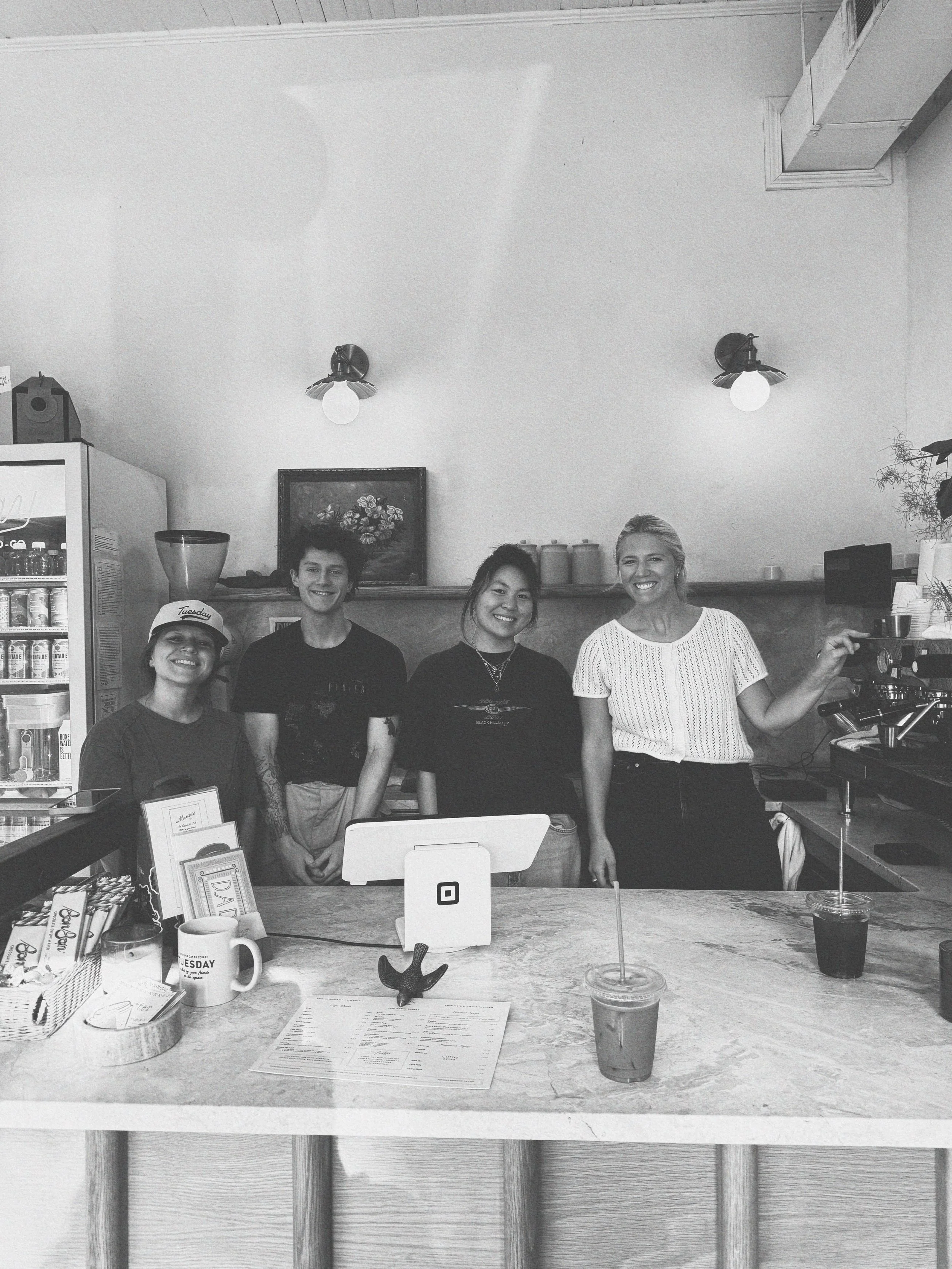 we&rsquo;ve got the best of the best team at tues &mdash; ready to welcome and serve you on this saturday. couple happenings &mdash; we&rsquo;re set up at the @churchstmarietta green space from 1 to 4 with lattes and matcha being canned on site. boun