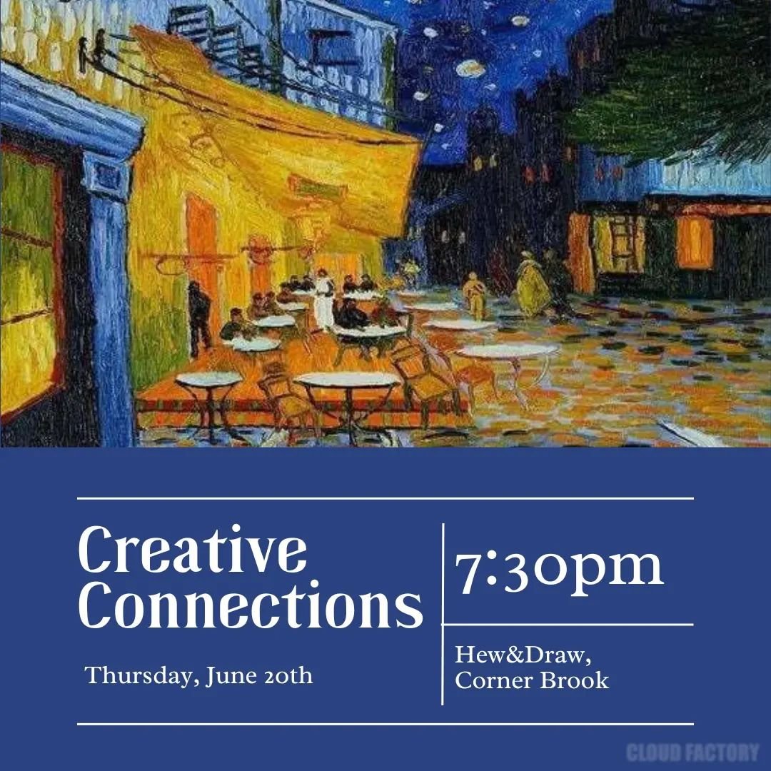 Hey folks! We're having another Creative Connections this Thursday at the Hew&amp;Draw! Come join us for a chat and even bring something along to work on if you like! ✨️
