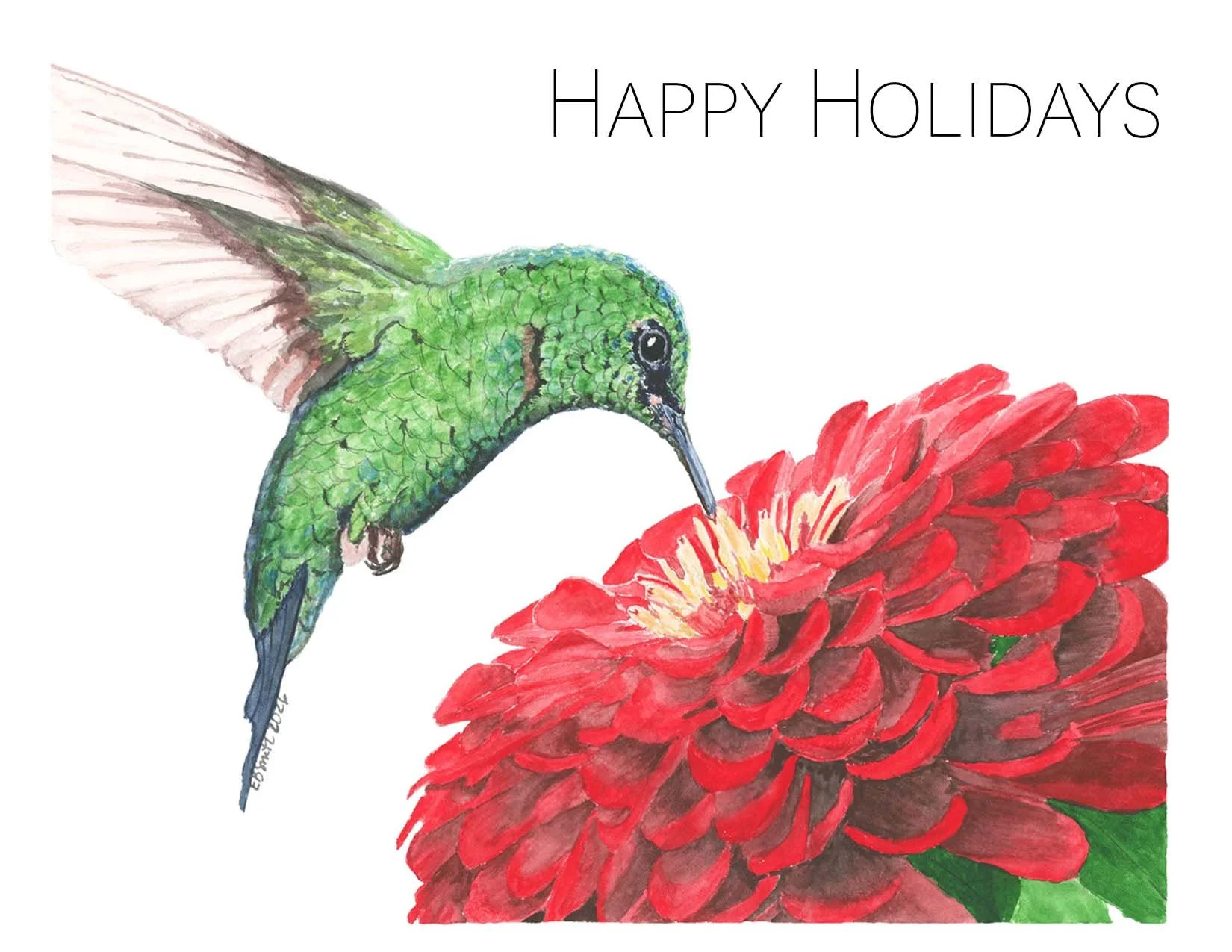 Watercolor-Hummingbird-Zinnia-Greeting-Card-Happy-Holidays-MamaDuck-Art-Beth-Smith.jpg