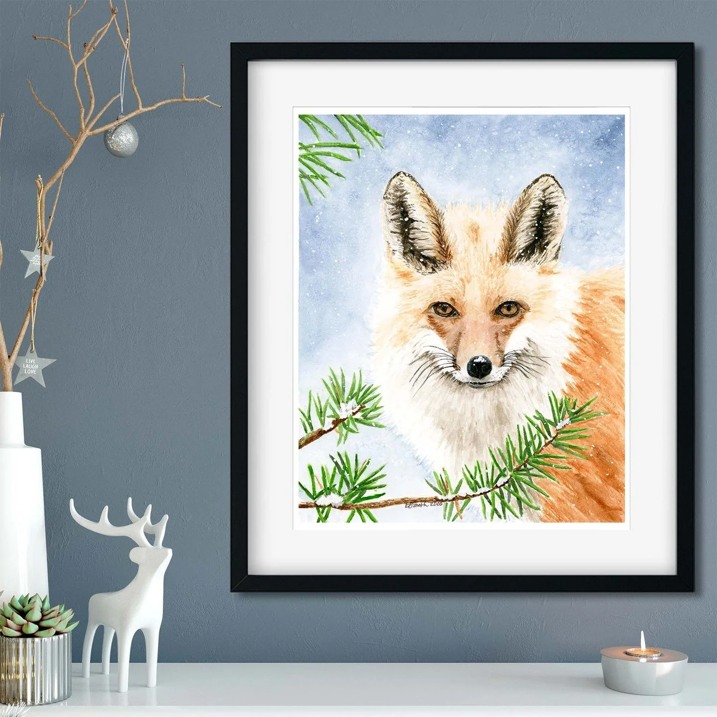 As we prepare for the holiday season, here&rsquo;s the next painting in my 2025 holiday collection&hellip; &ldquo;Evergreen Hope.&rdquo; This Red Fox is looking straight at you, seeing you, through the evergreen branches. The holiday season can be be