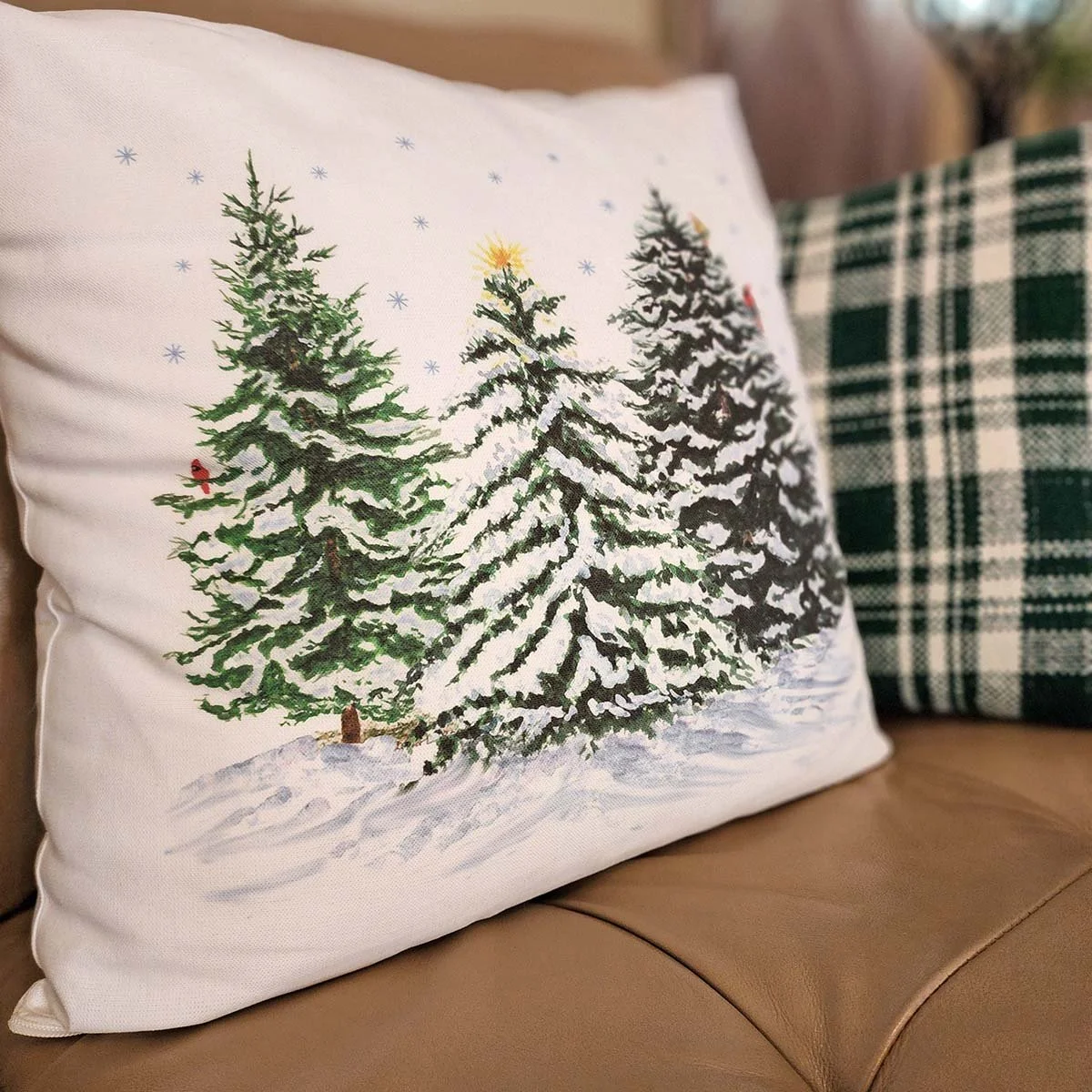 Returning to the Holiday Shop this year is the Evergreen Trees Pillow Cover because... why not?! It fits the Evergreen Boughs theme and is absolutely beautiful. Plus it'll be on sale! The Holiday Shop opens tomorrow for my VIP email members (check yo