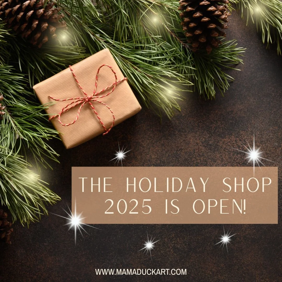 THE HOLIDAY SHOP IS OPEN! Friends, as with all of my art, I put my heart and soul into this holiday collection and am so excited (and a bit nervous) to share it with you as I invite you into the Holiday Shop 2025. I tried something new this year by a