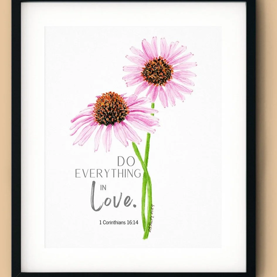 "Do everything in love." A good reminder for today. ❤️

#bekind #bekindalways #doeverythinginlove #inspirationalart #natureart #natureartist #ncartist #matthewsnc #mamaduckart