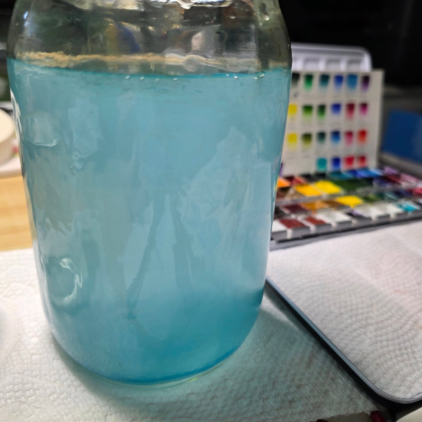 Working on some workshop project ideas and noticed the color of the water... that blue... calming... beautiful... peaceful. Look for the good, my friends; it's all around us, even in the little things. Take the time throughout the day to notice &amp;