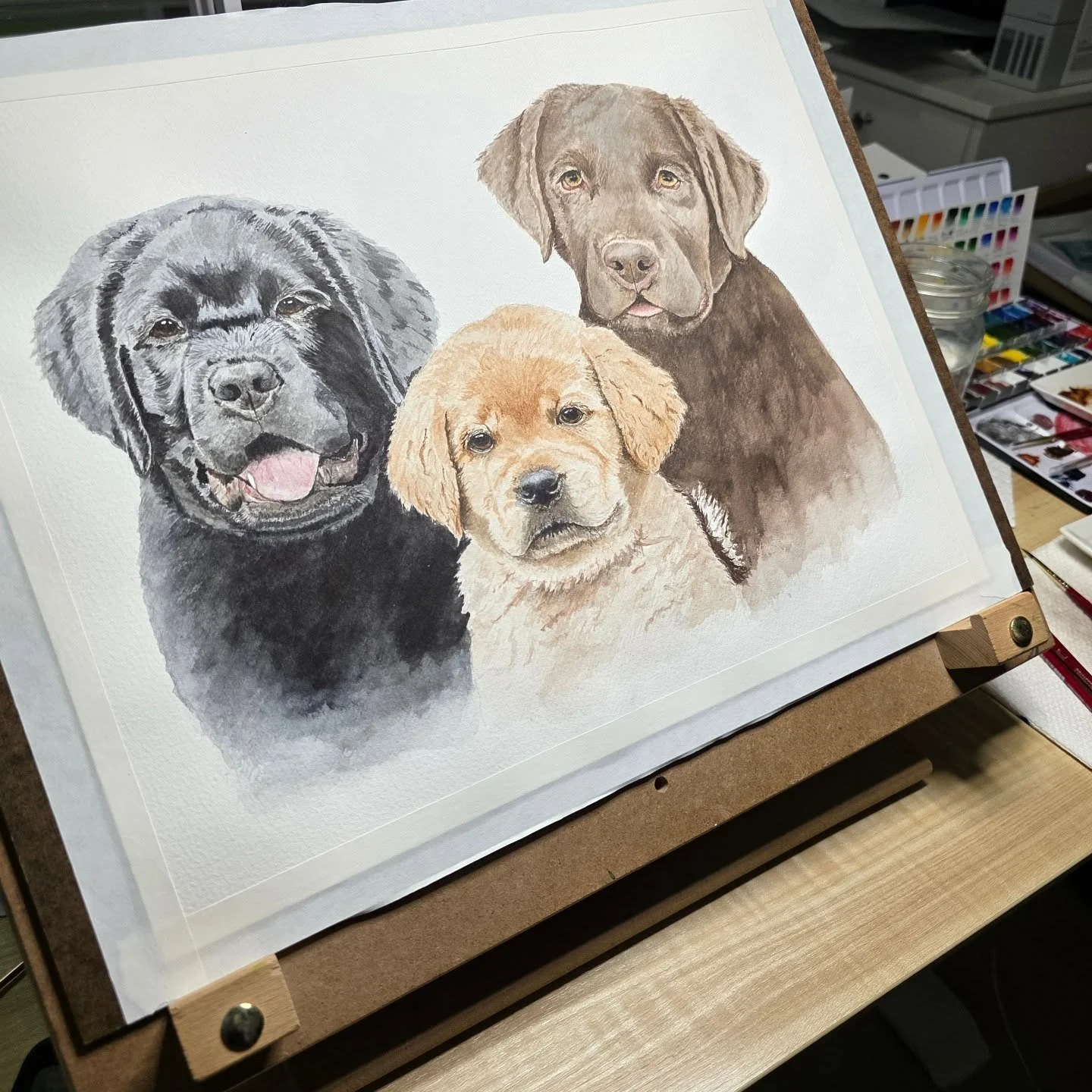 Can you feel the excitement?! Lots of progress the last 2 days. Layers are being darkened which throws off the balance, so it's a careful dance as tones &amp; shades are brought together. And the final details begin. Here we go, friends! I think we'r