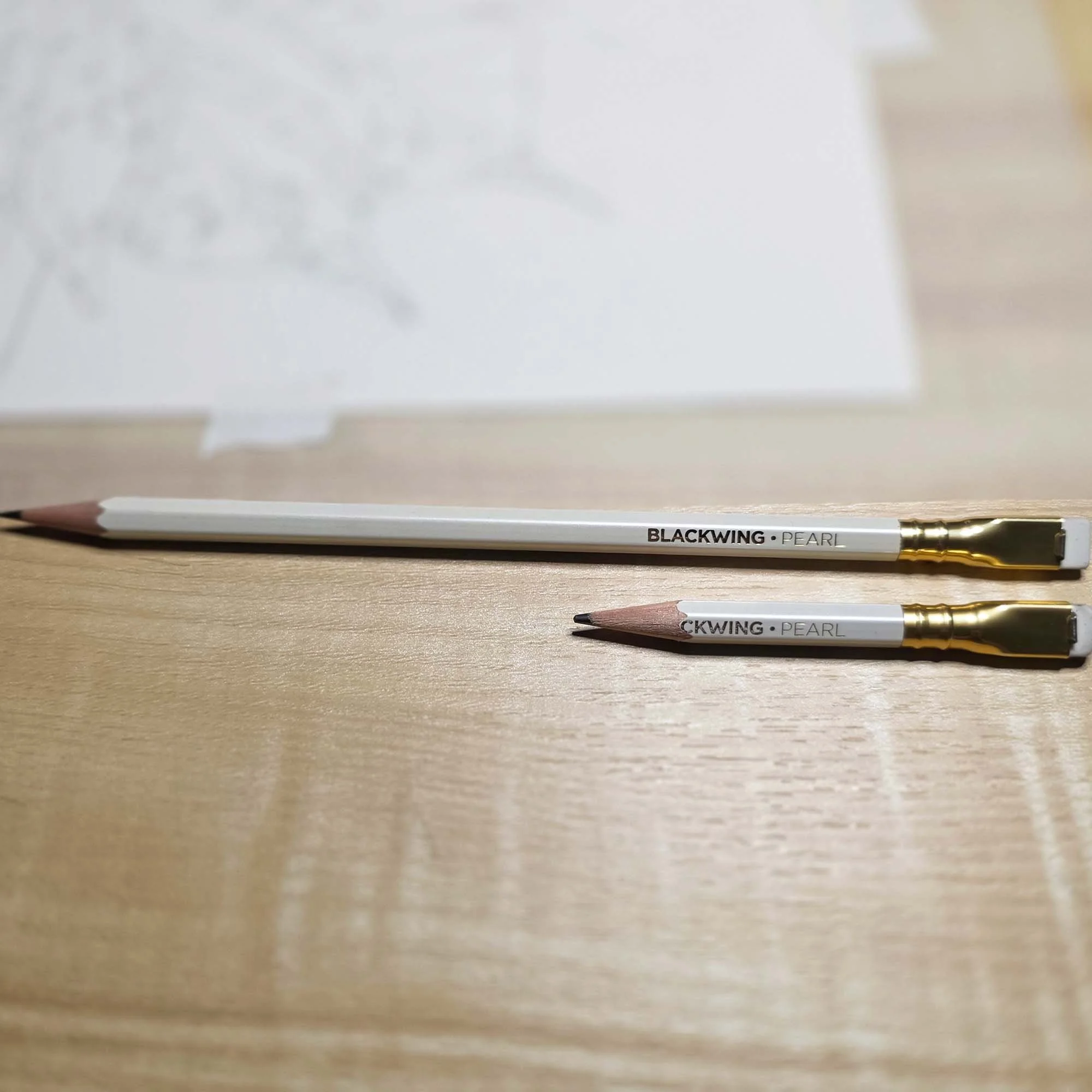 It's just about time for the "changing of the guard." Love these Blackwing Pearl pencils for sketching! I'm working on my holiday collection, and that little stub is getting just a bit small. It will probably get a bit more use, but it's al