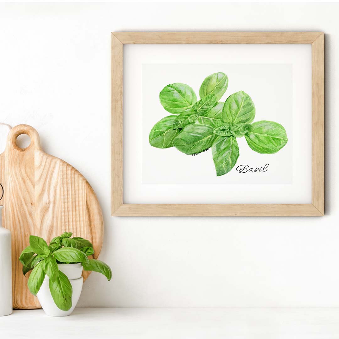 Watercolor-Painting-Herb-Basil-Light-Wood-Frame-Cutting-Board-Plant-MamaDuck-Art-Beth-Smith.jpg