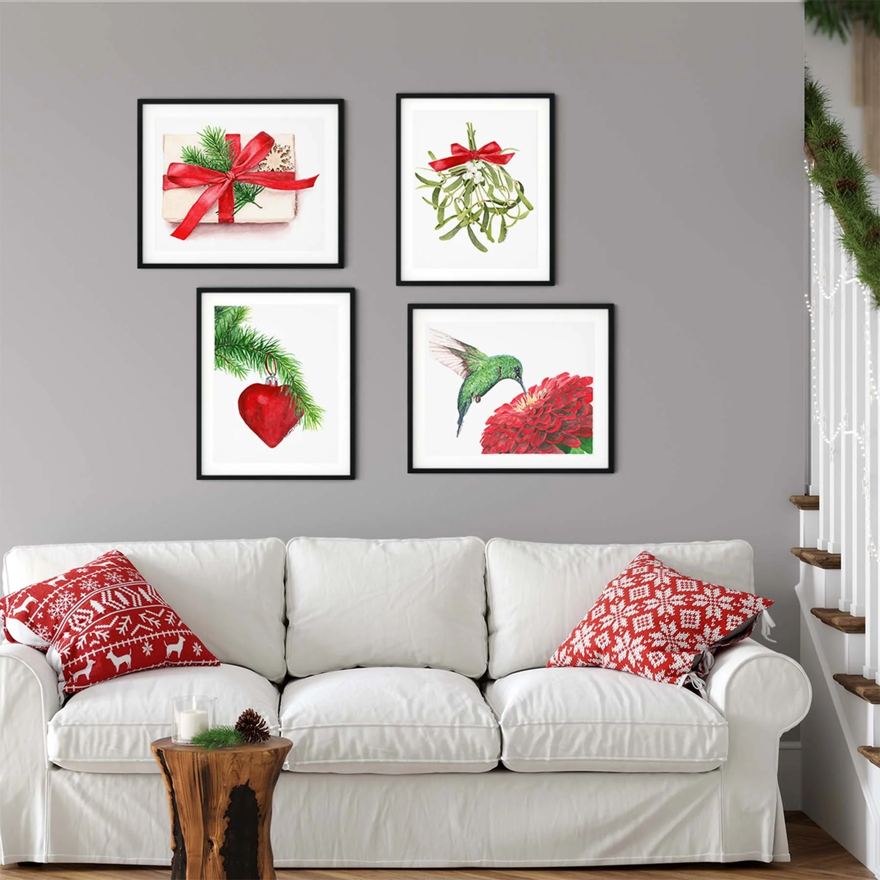 Watercolor-Holiday-Paintings-Mistletoe-Hummingbird-Gift-Ornament-Sofa-Pillows-MamaDuck-Art-Beth-Smith.jpg