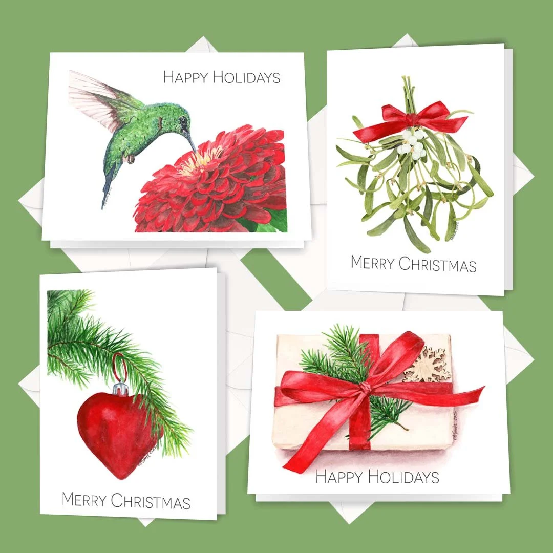 2026 Holiday Greeting Card Collection with Text