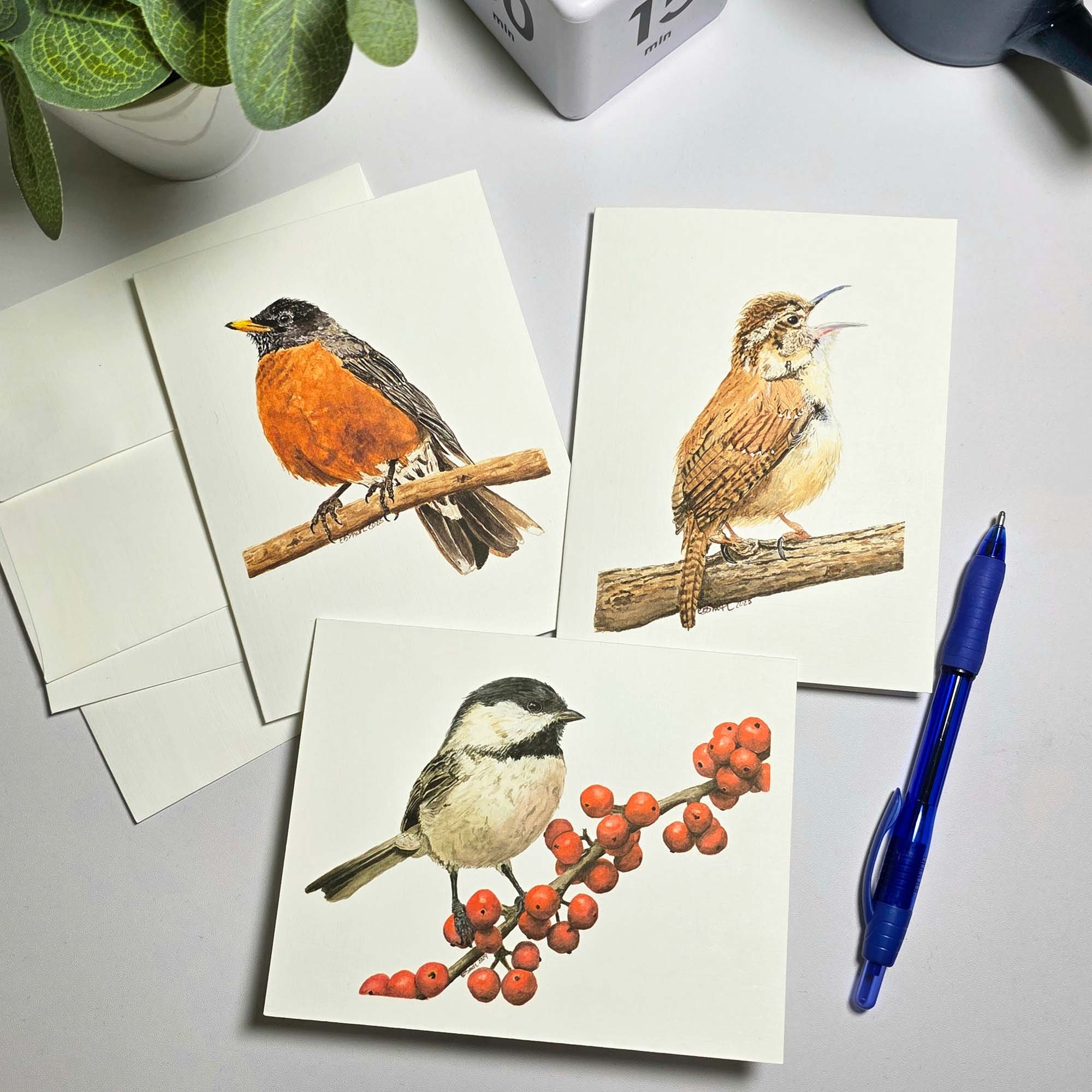 Watercolor-Birds-Greeting-Cards-Wren-Robin-Chickadee-Desk-MamaDuck-Art-Beth-Smith.jpg