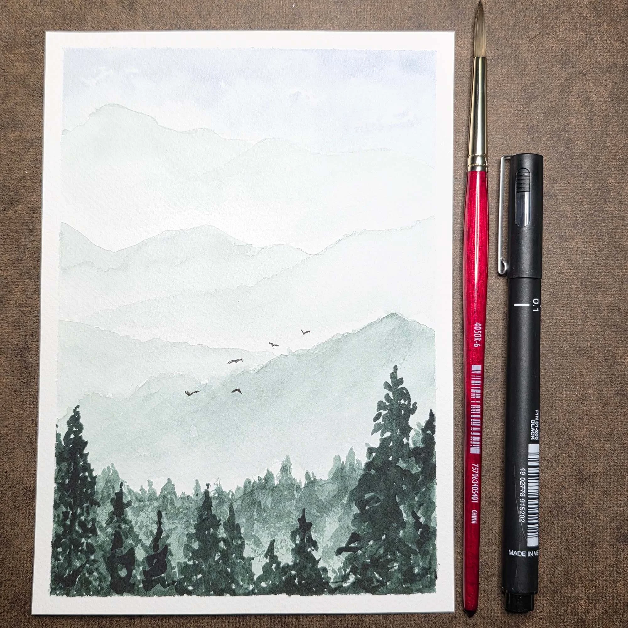 Watercolor Workshop - Peaceful Mountainscape- SEP 2026
