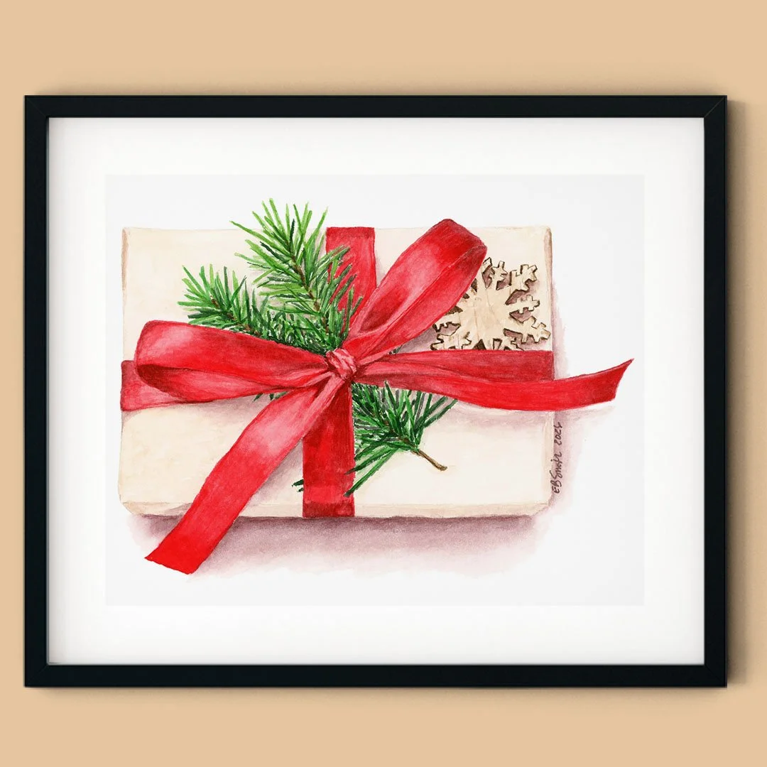 "Nature's Gift" - a horizontal watercolor print