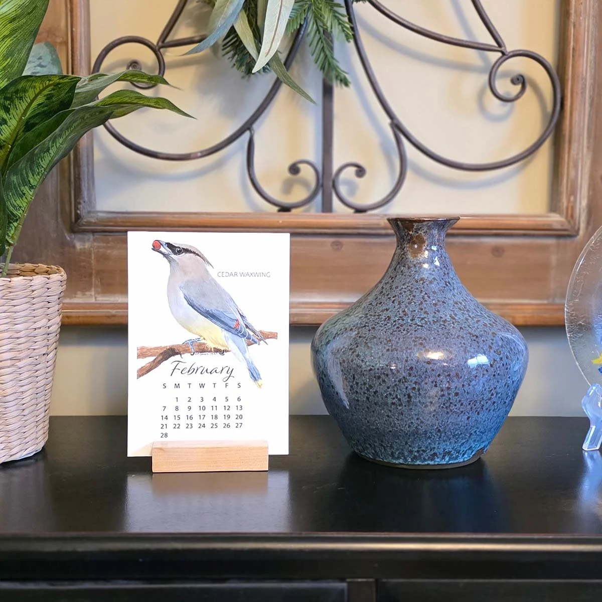 Watercolor-Backyard-Birds-Desk-Calendar-Birch-Holder-February-MamaDuck-Art-Beth-Smith.jpg