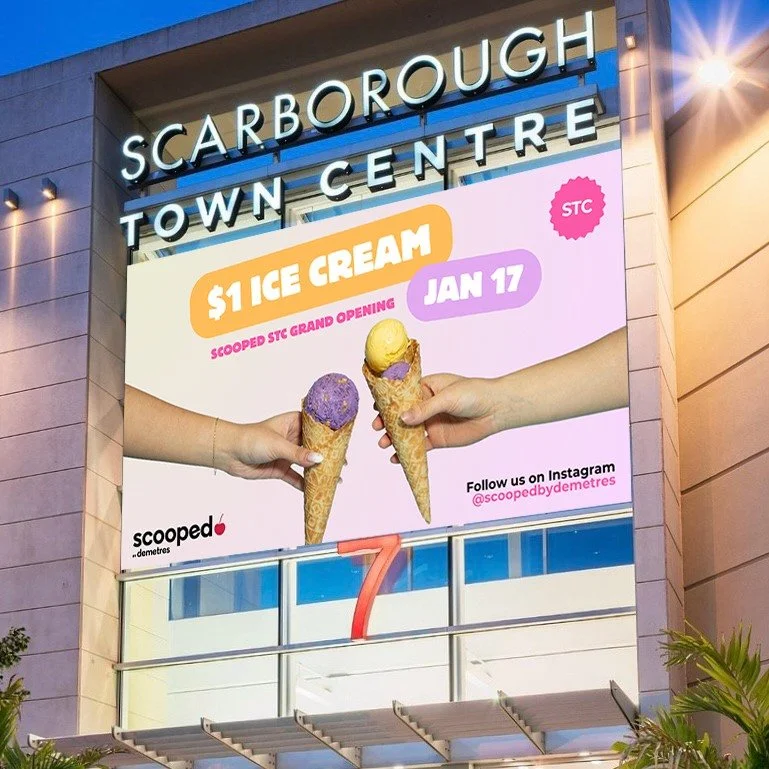 The wait is finally over - Scooped STC is officially OPEN and we're celebrating in the sweetest way! 🍦🎊

Join us at @shopstc  for our grand opening on Saturday, January 17 for $1 ice cream scoops* all day long. Just follow @scoopedbydemetres on Ins