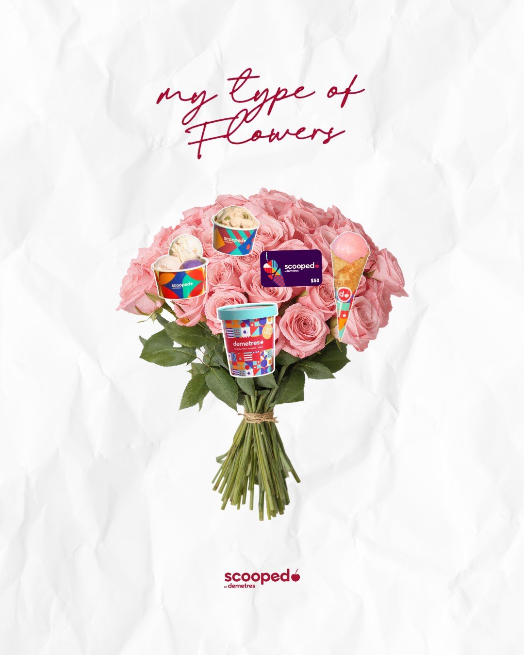 Flowers fade&hellip; but ice cream is forever 💐🍨✨