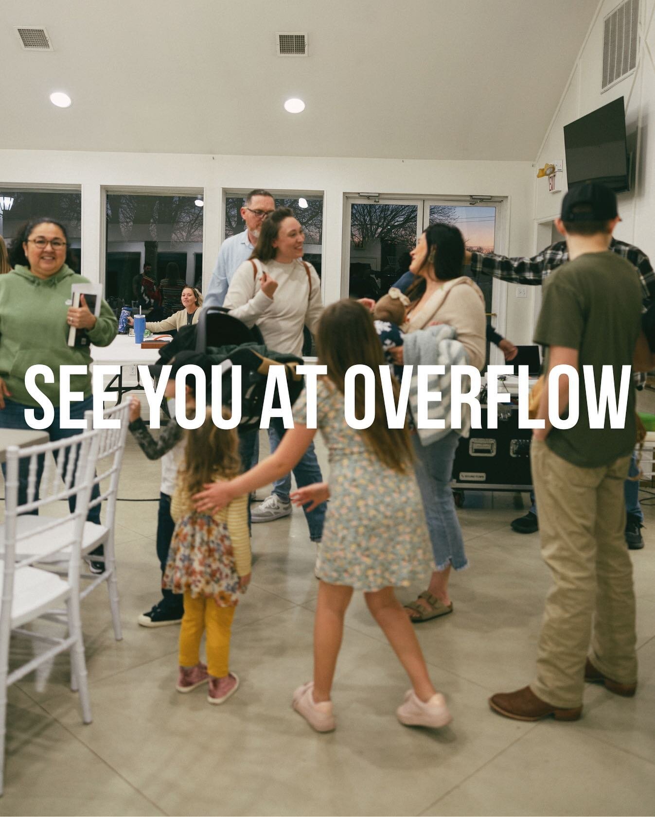 Overflow is tonight at 6:30! There's nothing better than being in His presence🕊 

See you there❤️❤️❤️