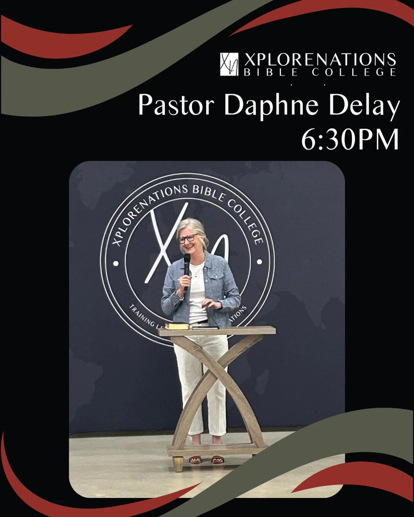 We can&rsquo;t wait to have Pastor Daphne Delay at XNBC Tuesday evening at 6:30PM! Bring your friends &amp; let&rsquo;s experience JESUS together.