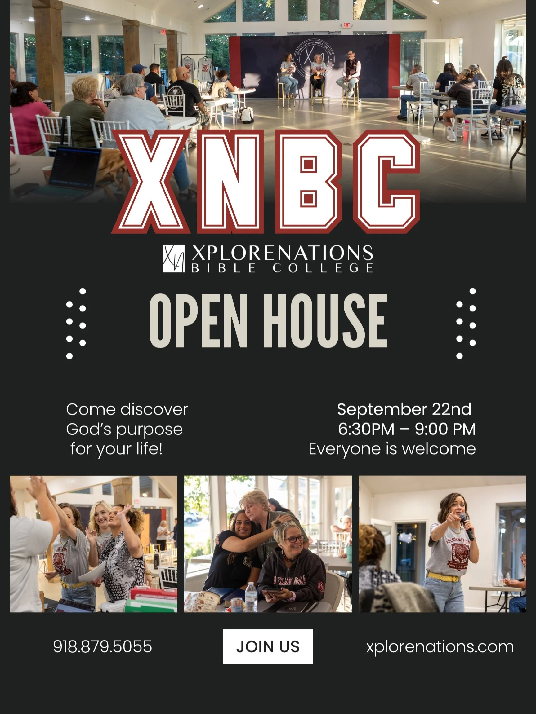 You have to be in room!
We make Bible College more than just sitting in a classroom. It&rsquo;s about diving deep in the Word of God, walking with the Holy Spirit, being mentored, building relationships, and being equipped to impact the world.
That&r