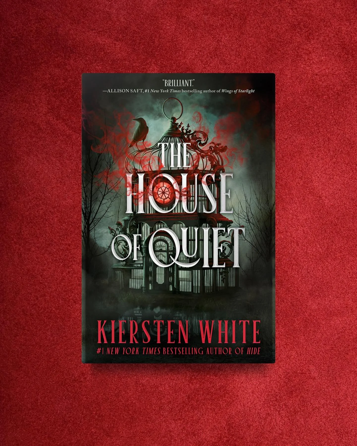 Cover design for The House of Quiet by @authorkierstenwhite 📚and of course the incredible @tropicalgloom gave us the most beautiful creepy bird cage house of our dreams with this cover art😍 i can&rsquo;t believe i got to work on a Kiersten White bo