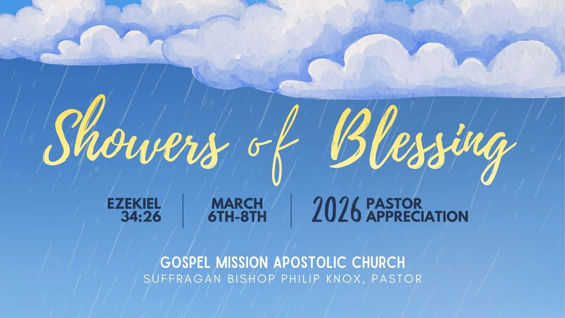 2026 Pastor Appreciation Services