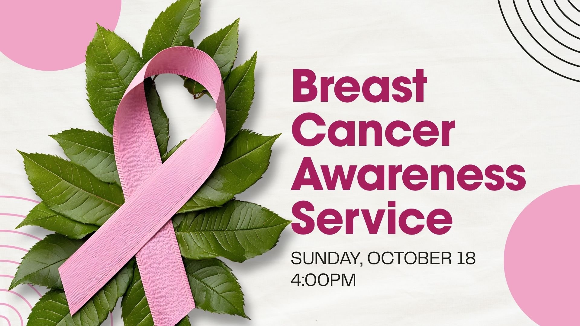 Breast Cancer Awareness Service