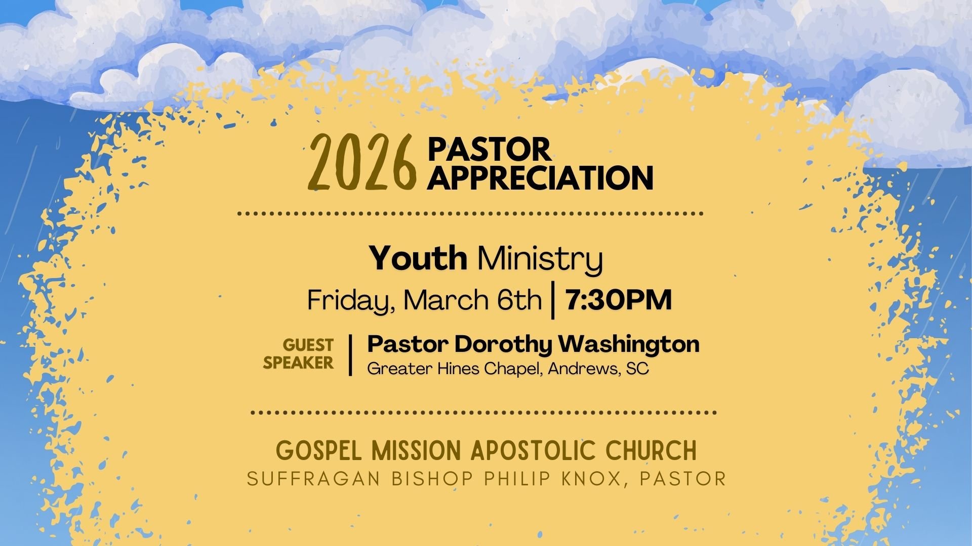 Friday Service - Pastor Appreciation 2026