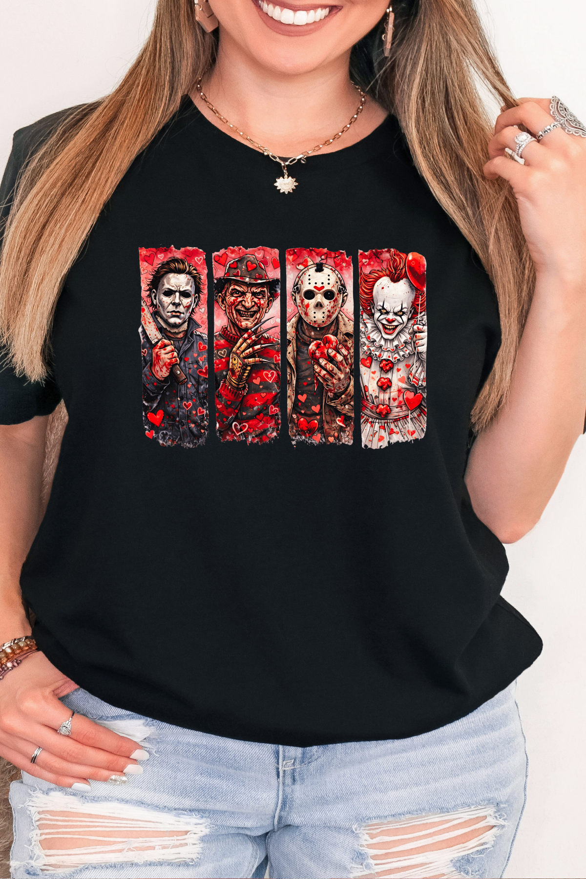 Sweet but Psycho Valentine Horror Tee