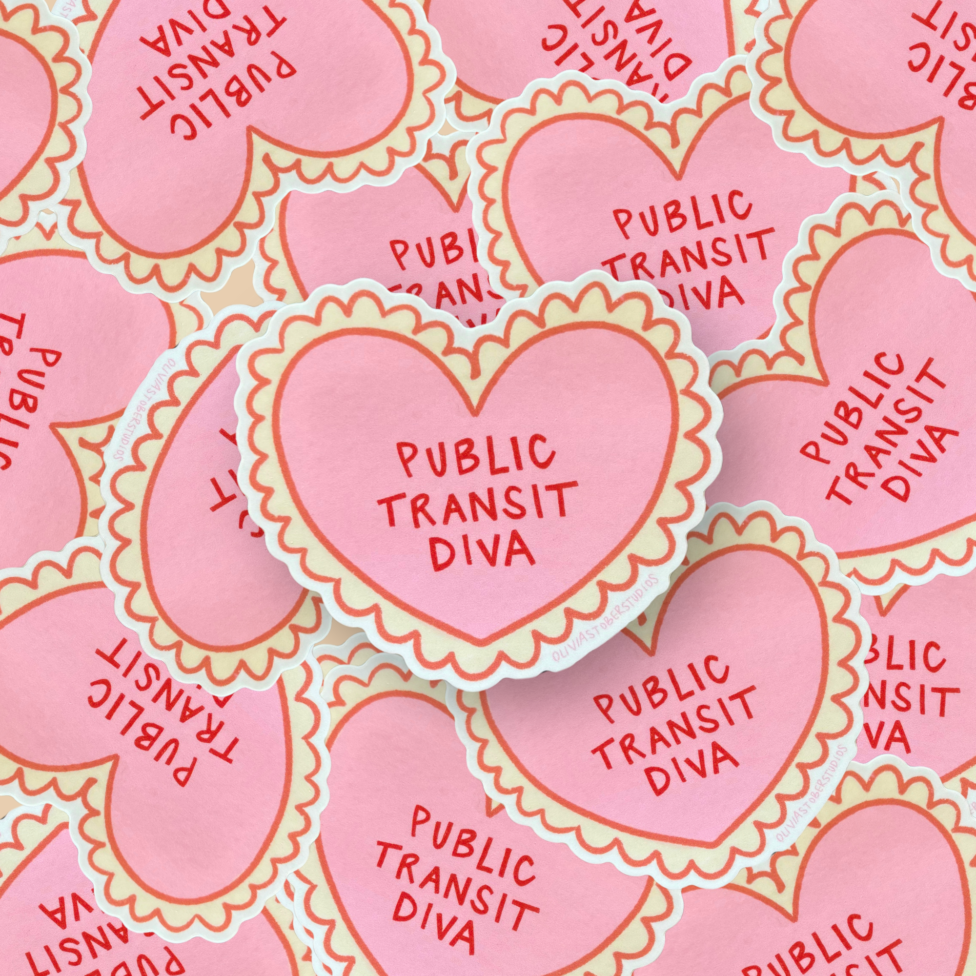 Public Transit Diva Sticker