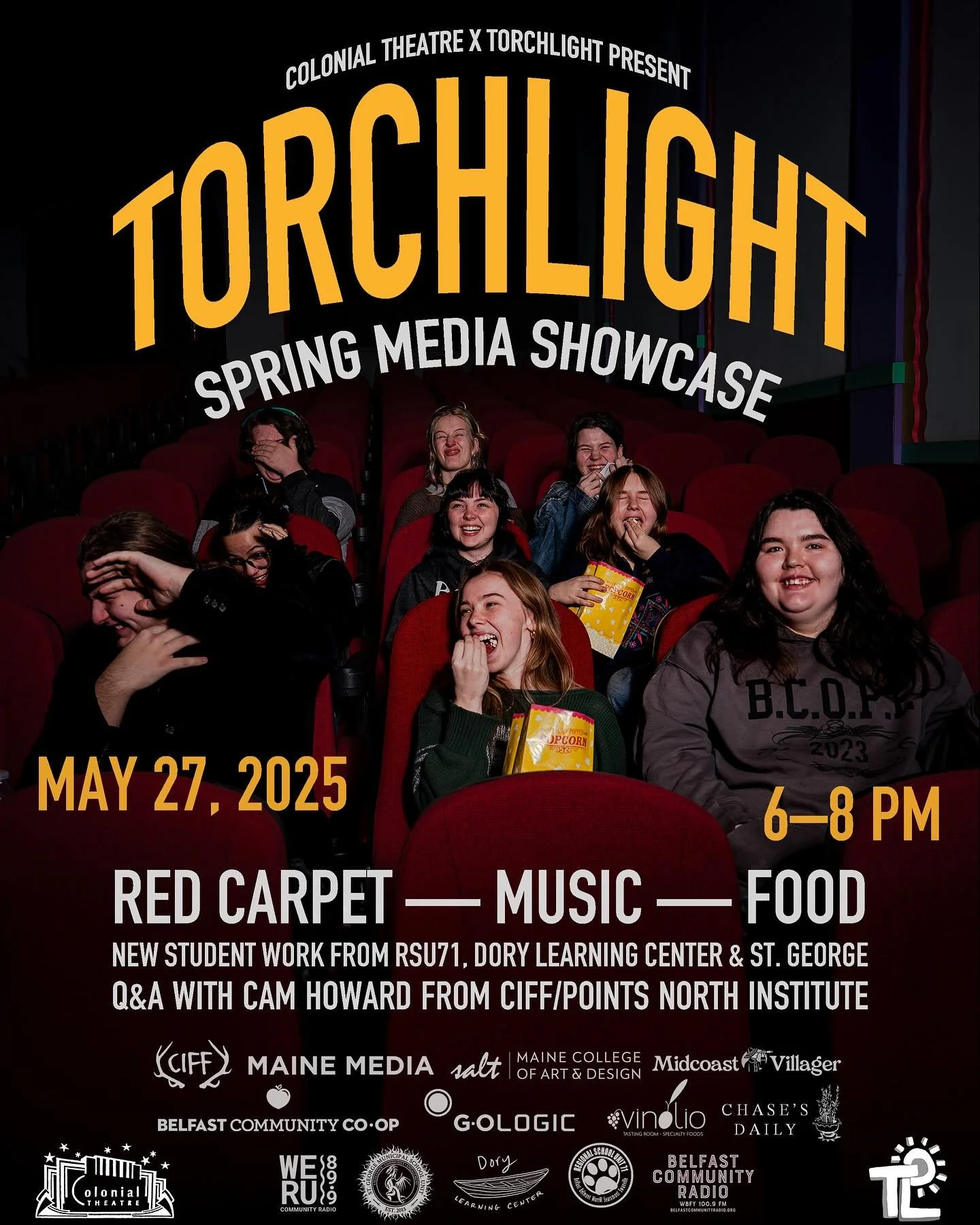 Come see what the youth are making through @torchlightme&rsquo;s storytelling programs this Tuesday, May 27, at the @colonialtheatre in Belfast. We&rsquo;ve been working with youth from public schools to homeschooled to unschooled (BAHS, BCOPE, Dory 