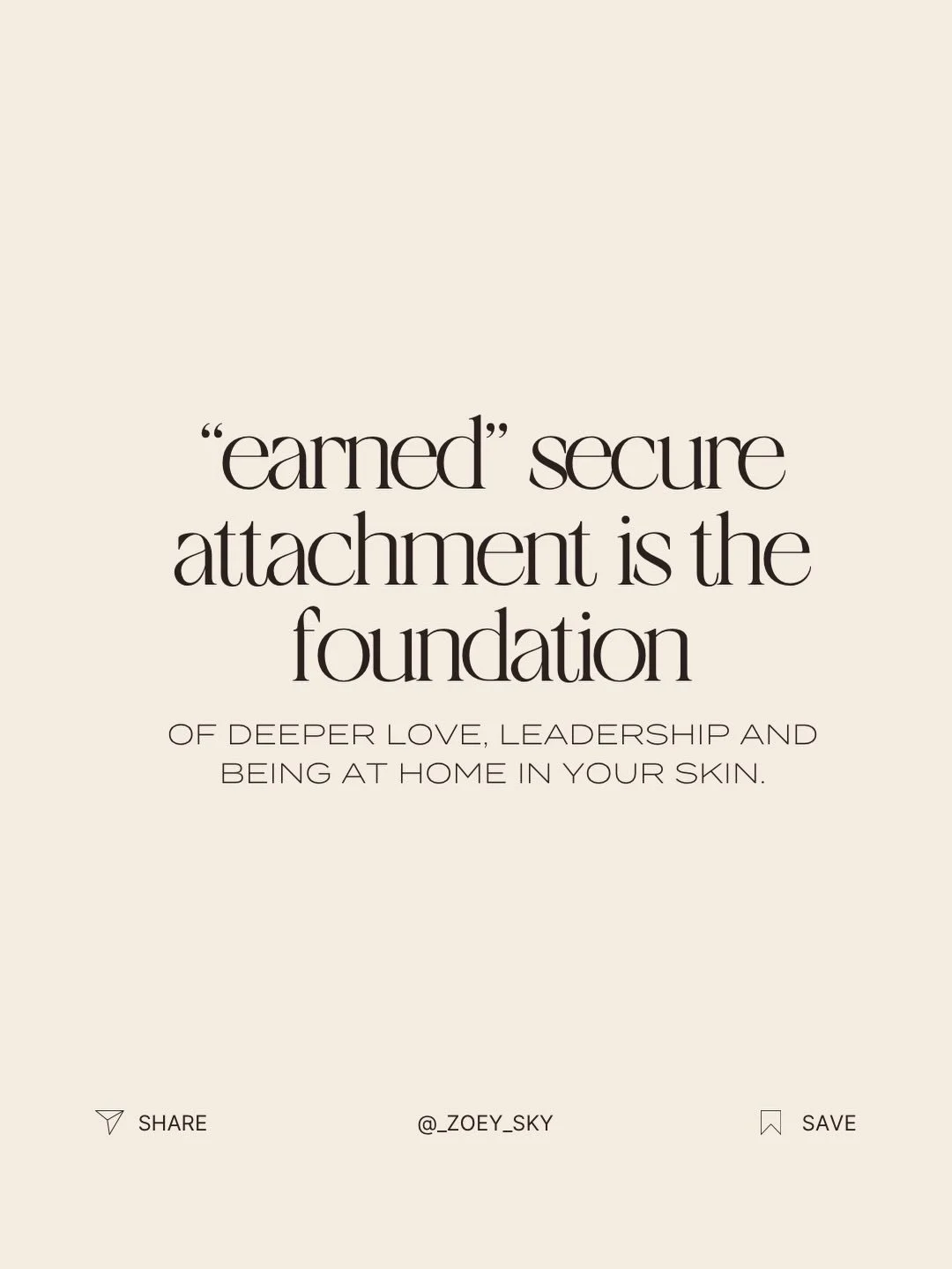 Earned secure attachment isn&rsquo;t a personality trait.

It&rsquo;s a nervous system achievement.

And I wish I could tell you
that the path there was graceful, intuitive, and easy&hellip;but for most of us, it isn&rsquo;t.

It asks for the unsexy 