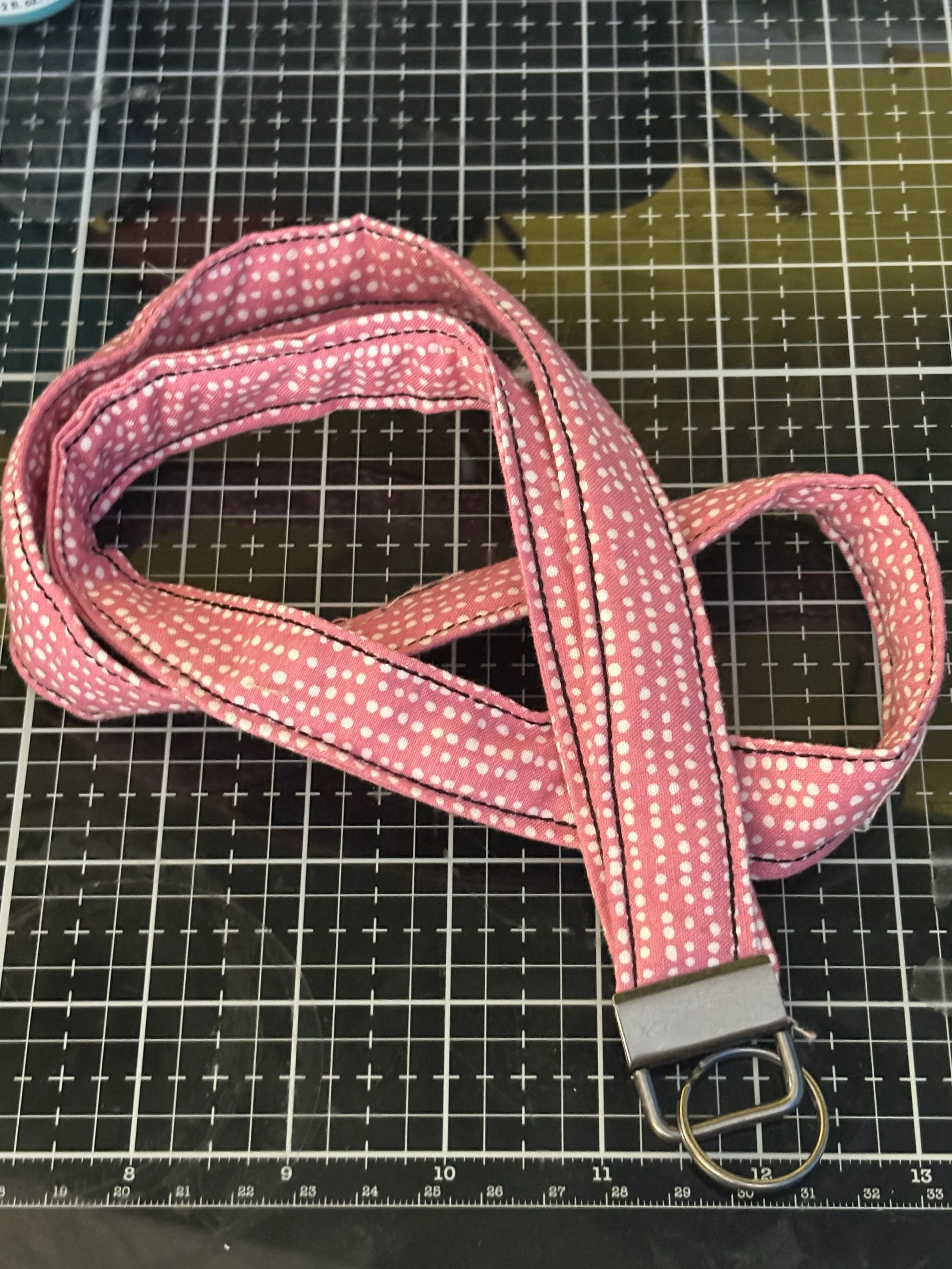 Pink Dotted Neck Lanyard