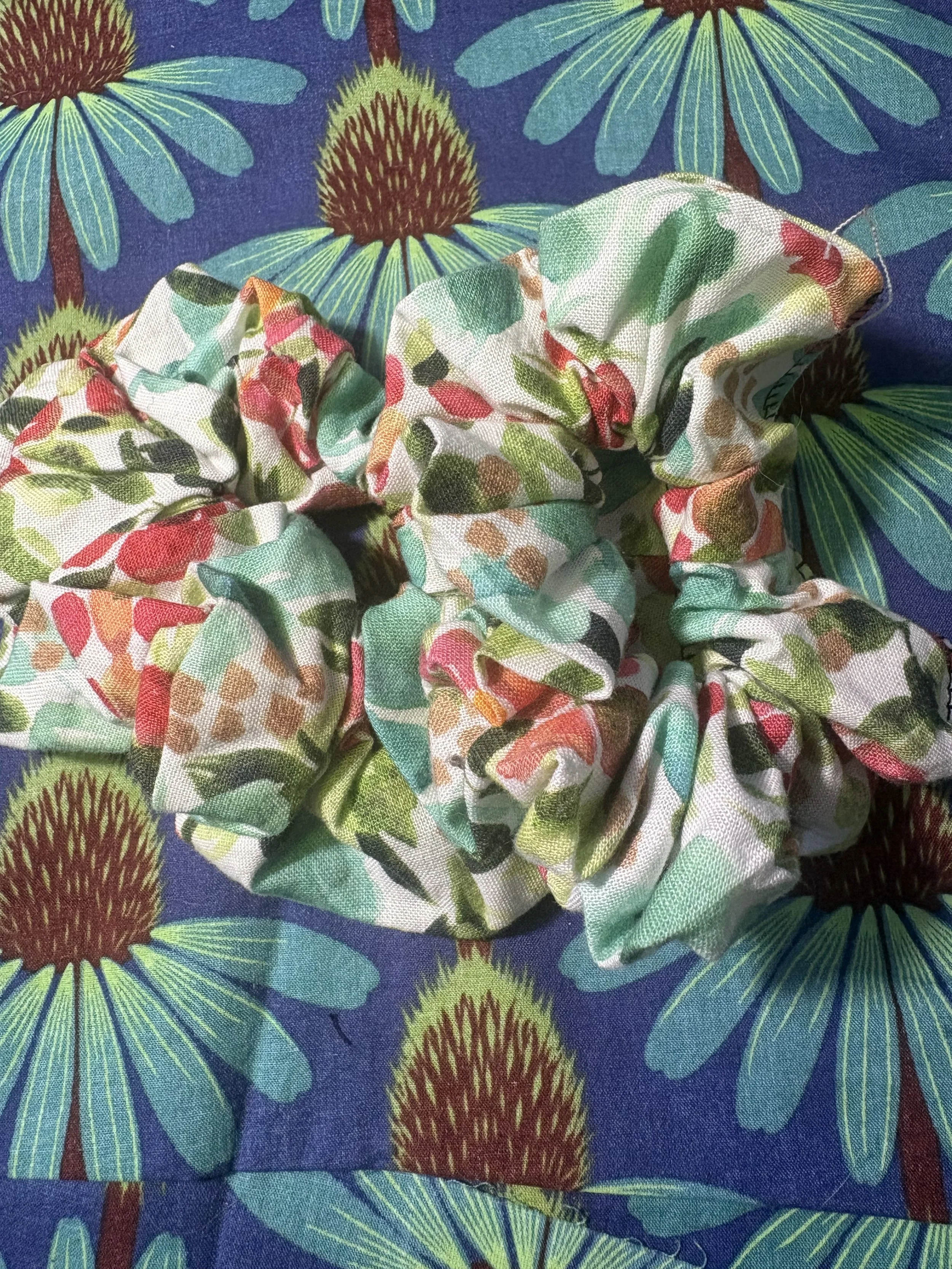 Bright Christmas Cotton Scrunchie