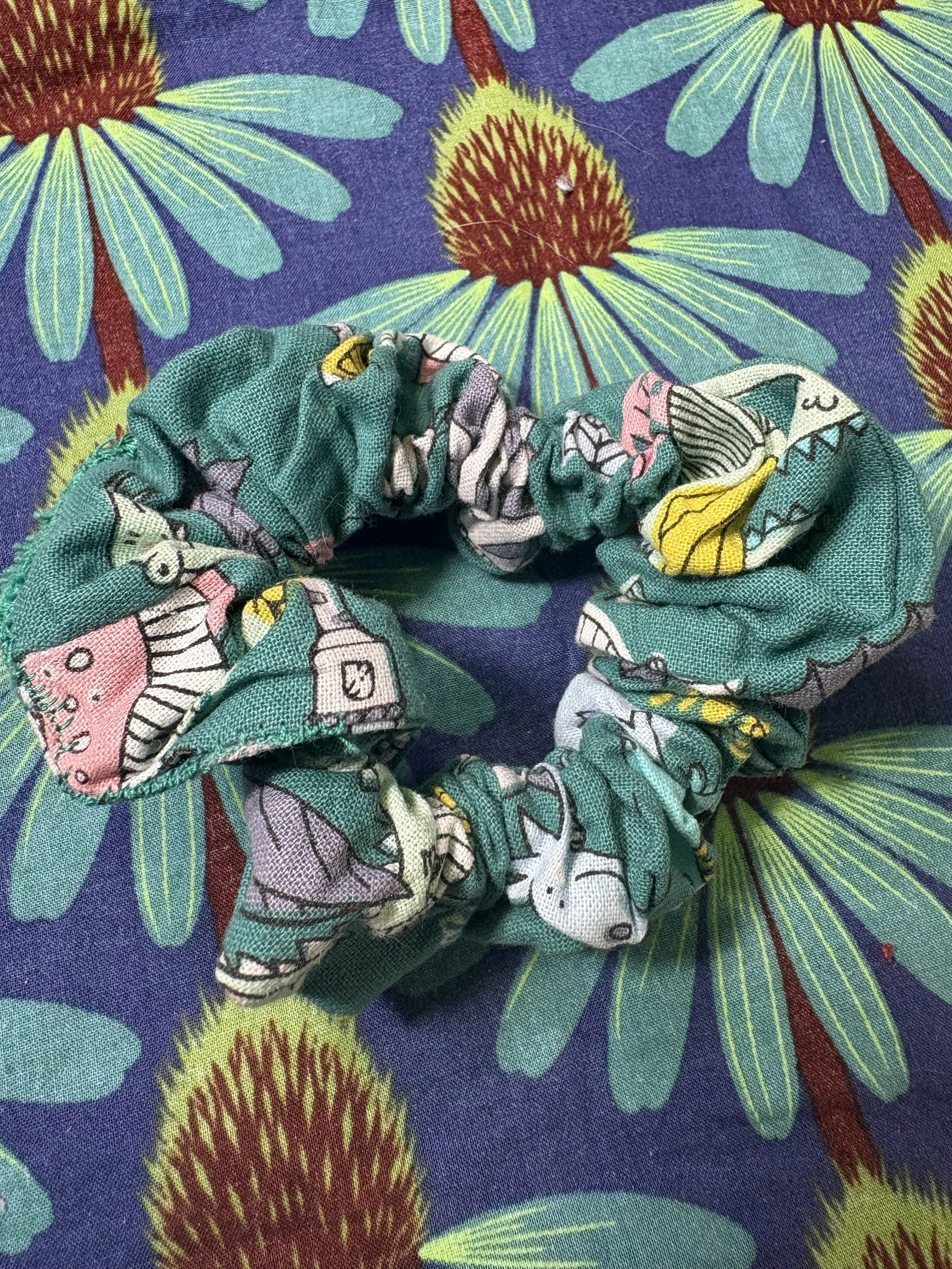 Dragon Cotton Scrunchie