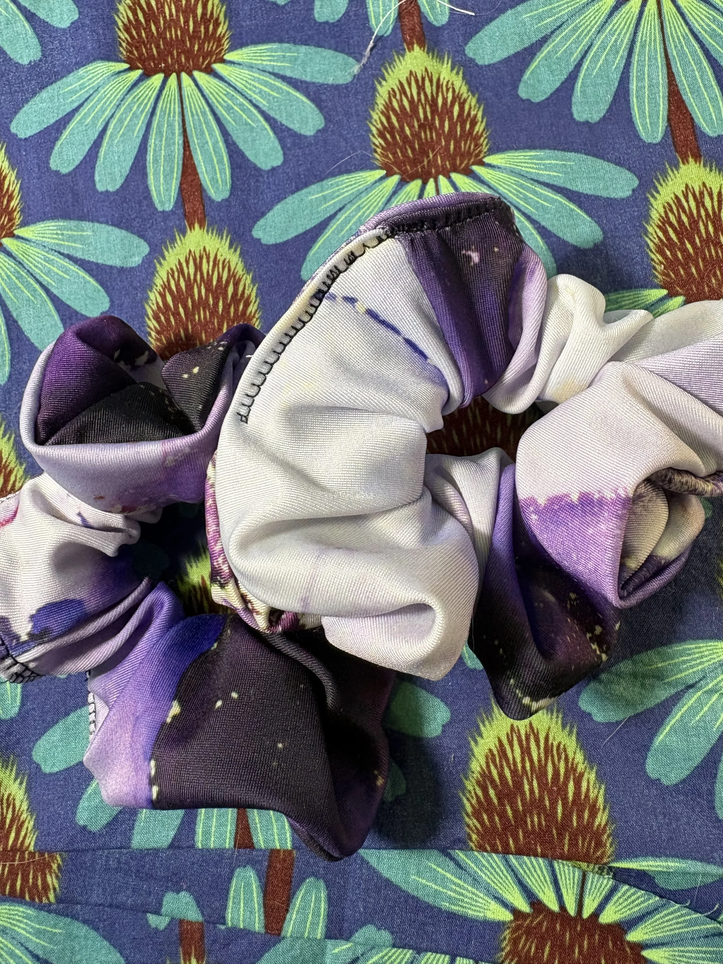 Purple Swim Scrunchies
