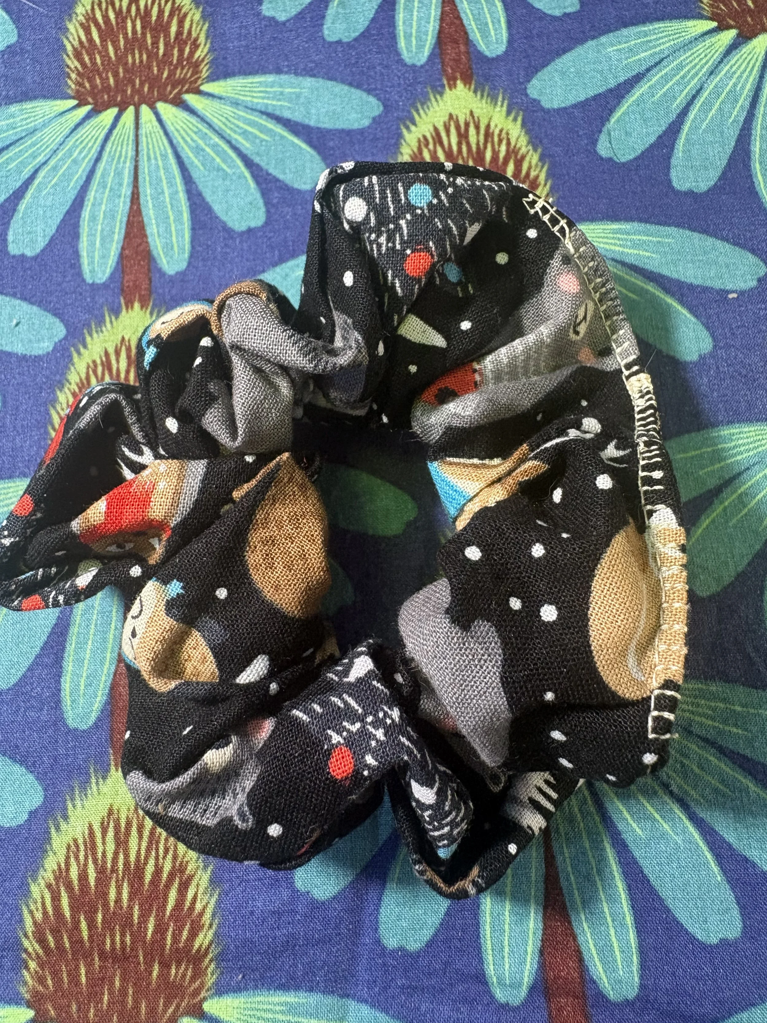 Winter Cotton Scrunchie