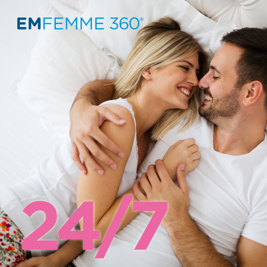 Couple enjoying intimacy after EMFEMME 360 treatment in Cape Girardeau