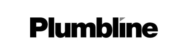 The word 'Plumbline' in bold black text on a white background.