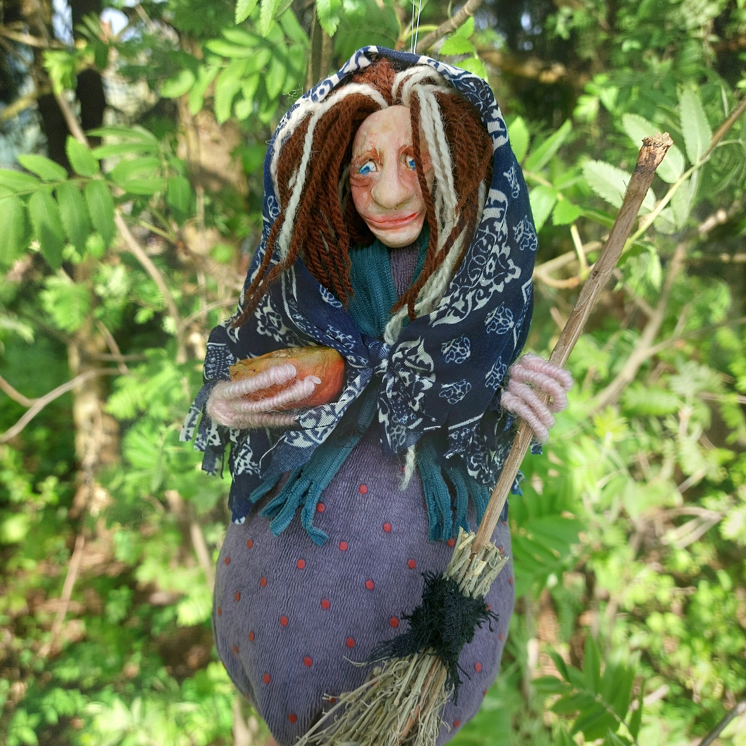 The Crone Kitchen Witch - hanging doll