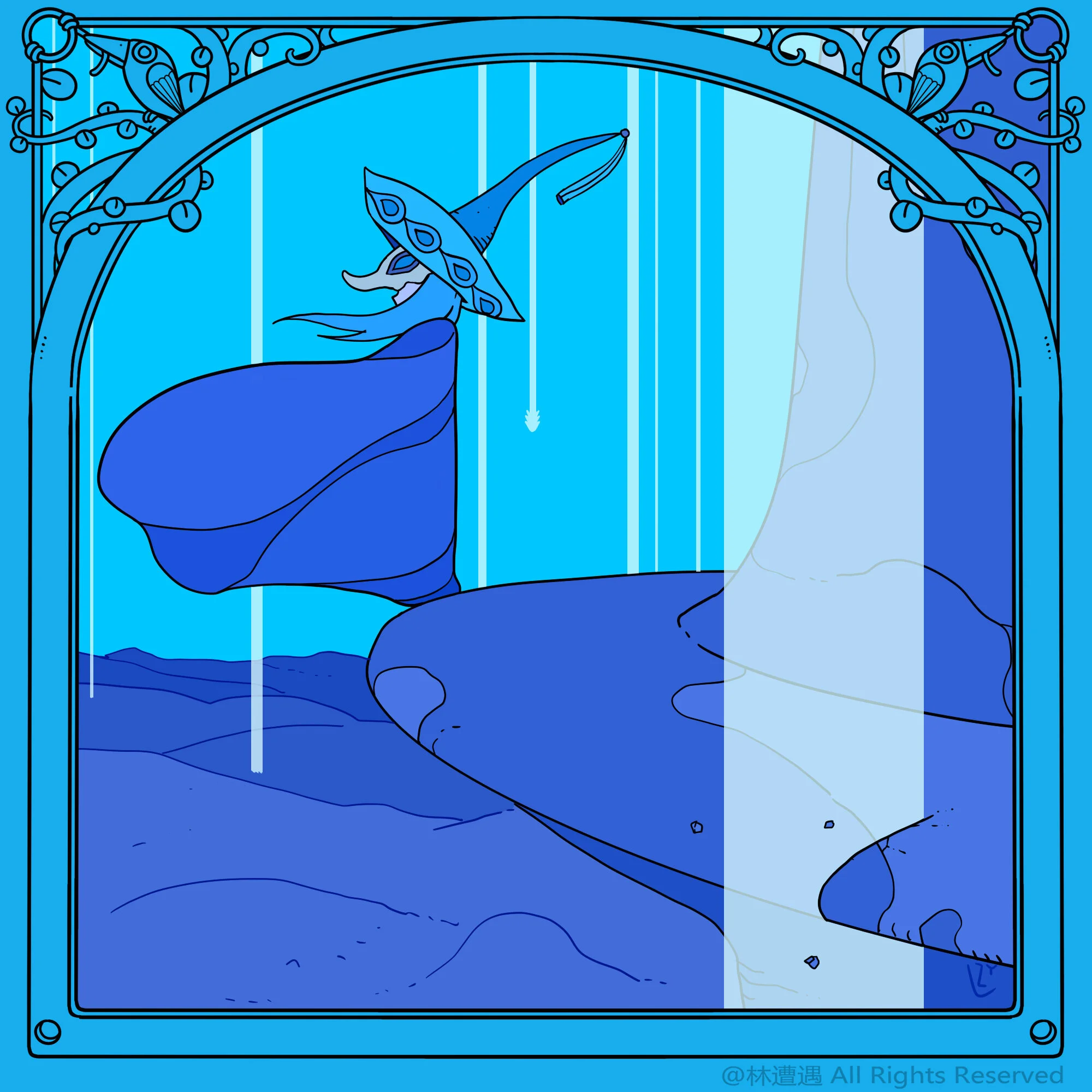 Caper Illustration, Illustration, London Illustration, Illustration, Chinese Illustrator, Chinese Artist, Asian Illustrator, Asian Artist, Zaoyu Lin, Zaoyu Lin Illustration, fantasy illustration, conceptual illustration, commercial illustration, Chin