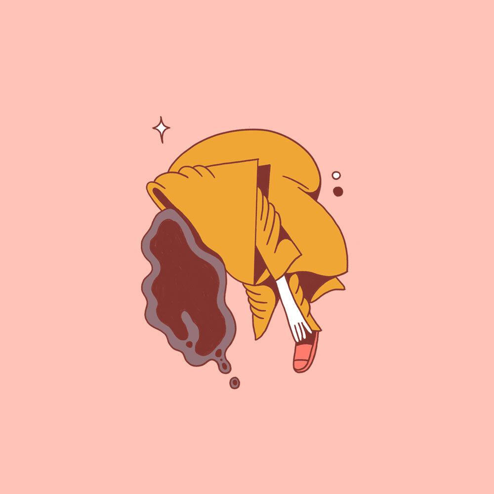 Caper Illustration, Illustration, London Illustration, Shanghai Illustration, Chinese Illustrator, Chinese Artist, Asian Illustrator, Asian Artist, Momo, Momo Illustration, minimalist illustration, graphical illustration, conceptual illustration, fla