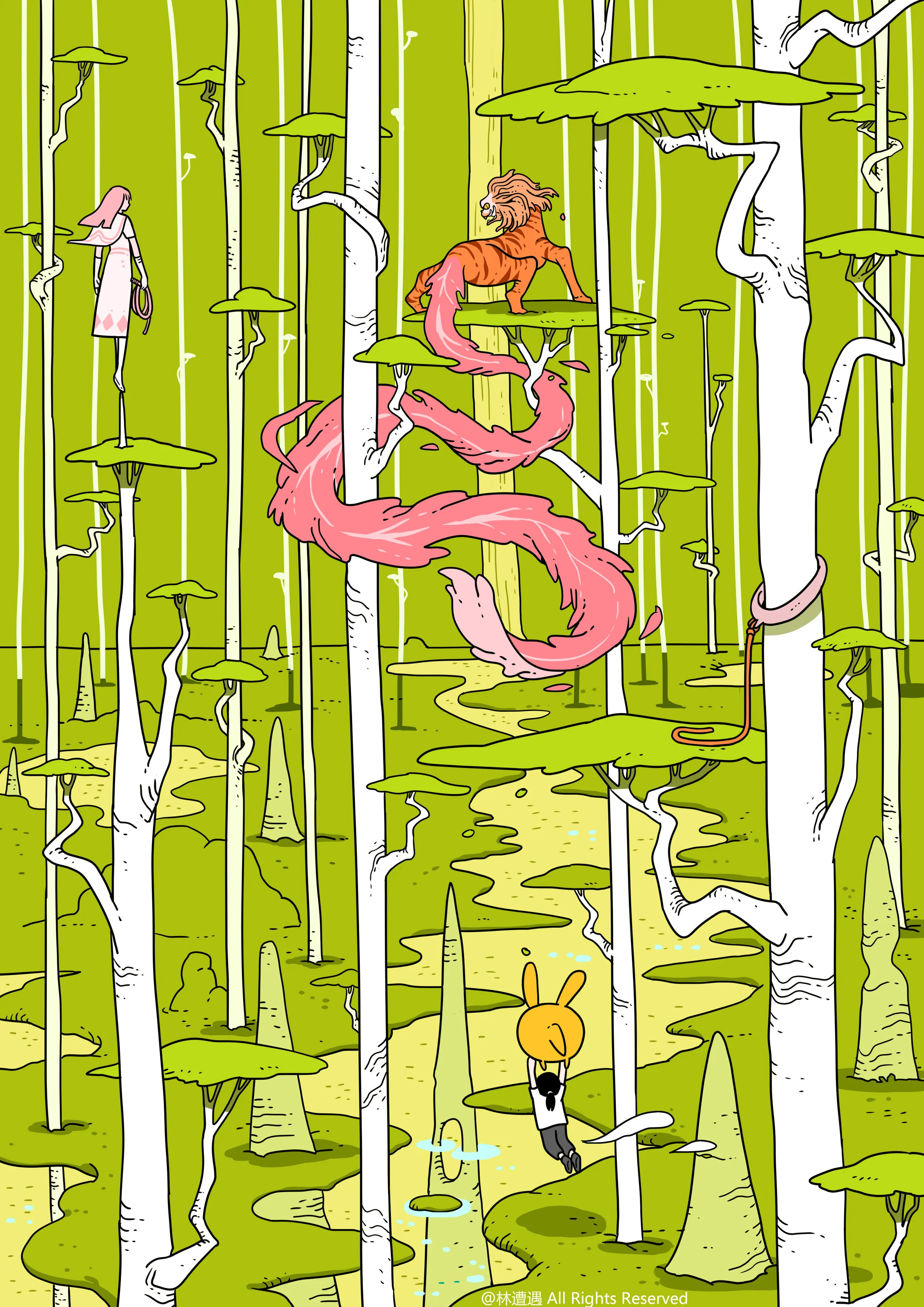 Caper Illustration, Illustration, London Illustration, Illustration, Chinese Illustrator, Chinese Artist, Asian Illustrator, Asian Artist, Zaoyu Lin, Zaoyu Lin Illustration, fantasy illustration, conceptual illustration, commercial illustration, Chin