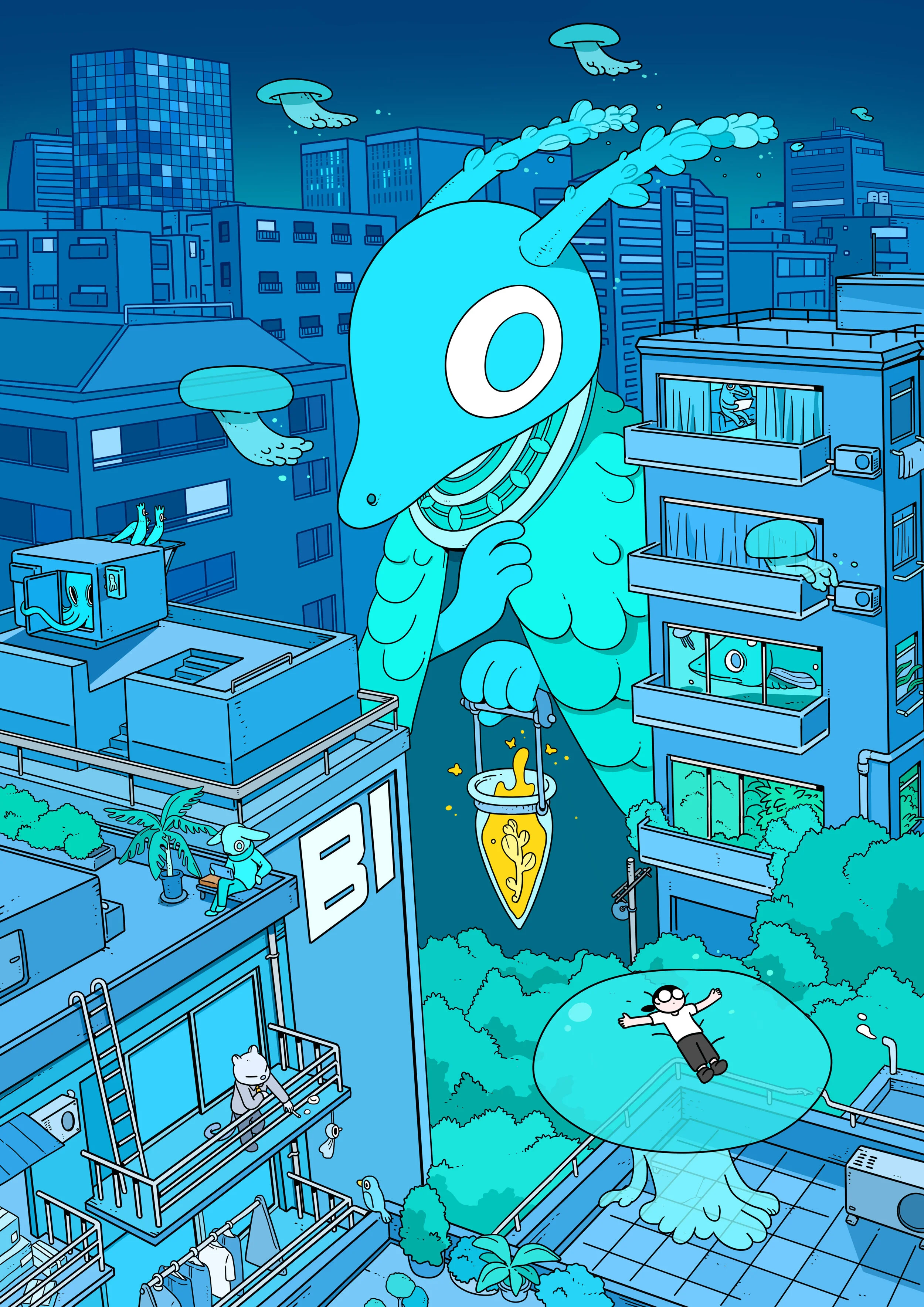 Caper Illustration, Illustration, London Illustration, Illustration, Chinese Illustrator, Chinese Artist, Asian Illustrator, Asian Artist, Zaoyu Lin, Zaoyu Lin Illustration, fantasy illustration, conceptual illustration, commercial illustration, Chin