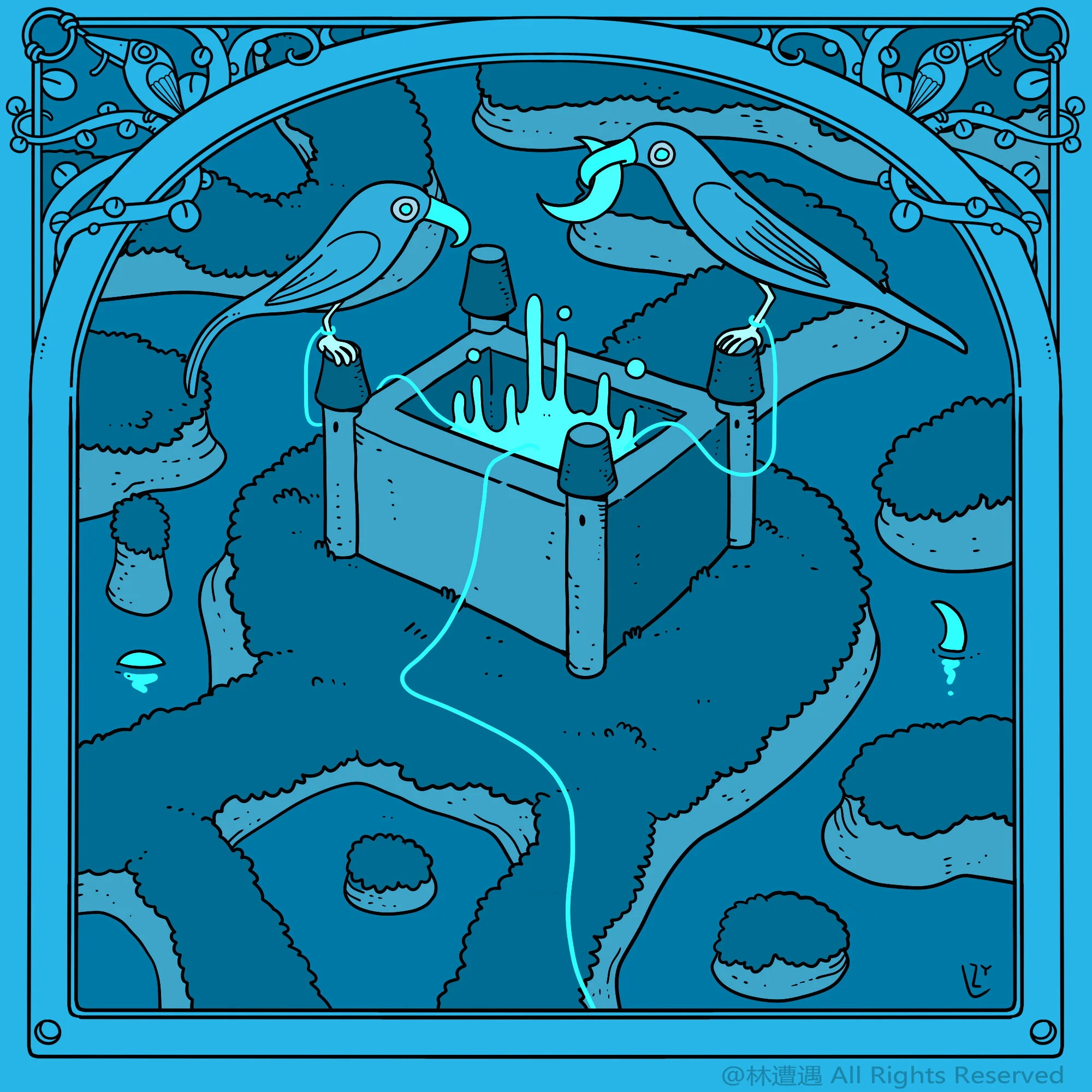 Caper Illustration, Illustration, London Illustration, Illustration, Chinese Illustrator, Chinese Artist, Asian Illustrator, Asian Artist, Zaoyu Lin, Zaoyu Lin Illustration, fantasy illustration, conceptual illustration, commercial illustration, Chin