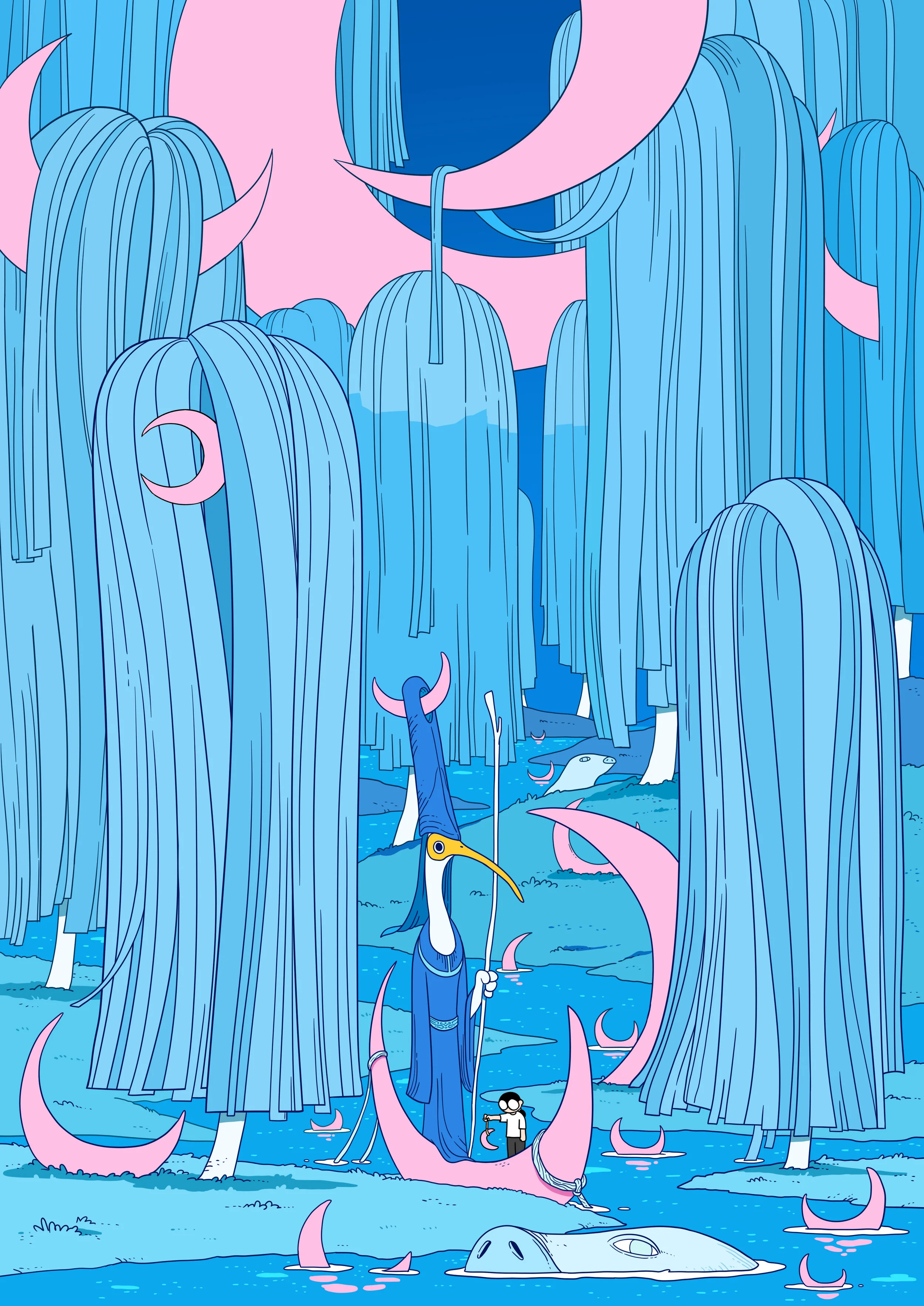 Caper Illustration, Illustration, London Illustration, Illustration, Chinese Illustrator, Chinese Artist, Asian Illustrator, Asian Artist, Zaoyu Lin, Zaoyu Lin Illustration, fantasy illustration, conceptual illustration, commercial illustration, Chin