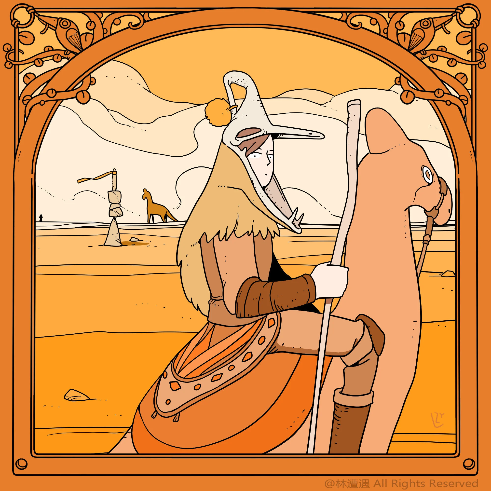 Caper Illustration, Illustration, London Illustration, Illustration, Chinese Illustrator, Chinese Artist, Asian Illustrator, Asian Artist, Zaoyu Lin, Zaoyu Lin Illustration, fantasy illustration, conceptual illustration, commercial illustration, Chin