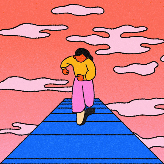 AMAO_Caper Illustration Agency _ Illustration & Animation_graphical_colourful_lineart_people_joyful_energetic_fun_sporty_running_light_pink_relax_lifestyle_pattern_540-12f.gif