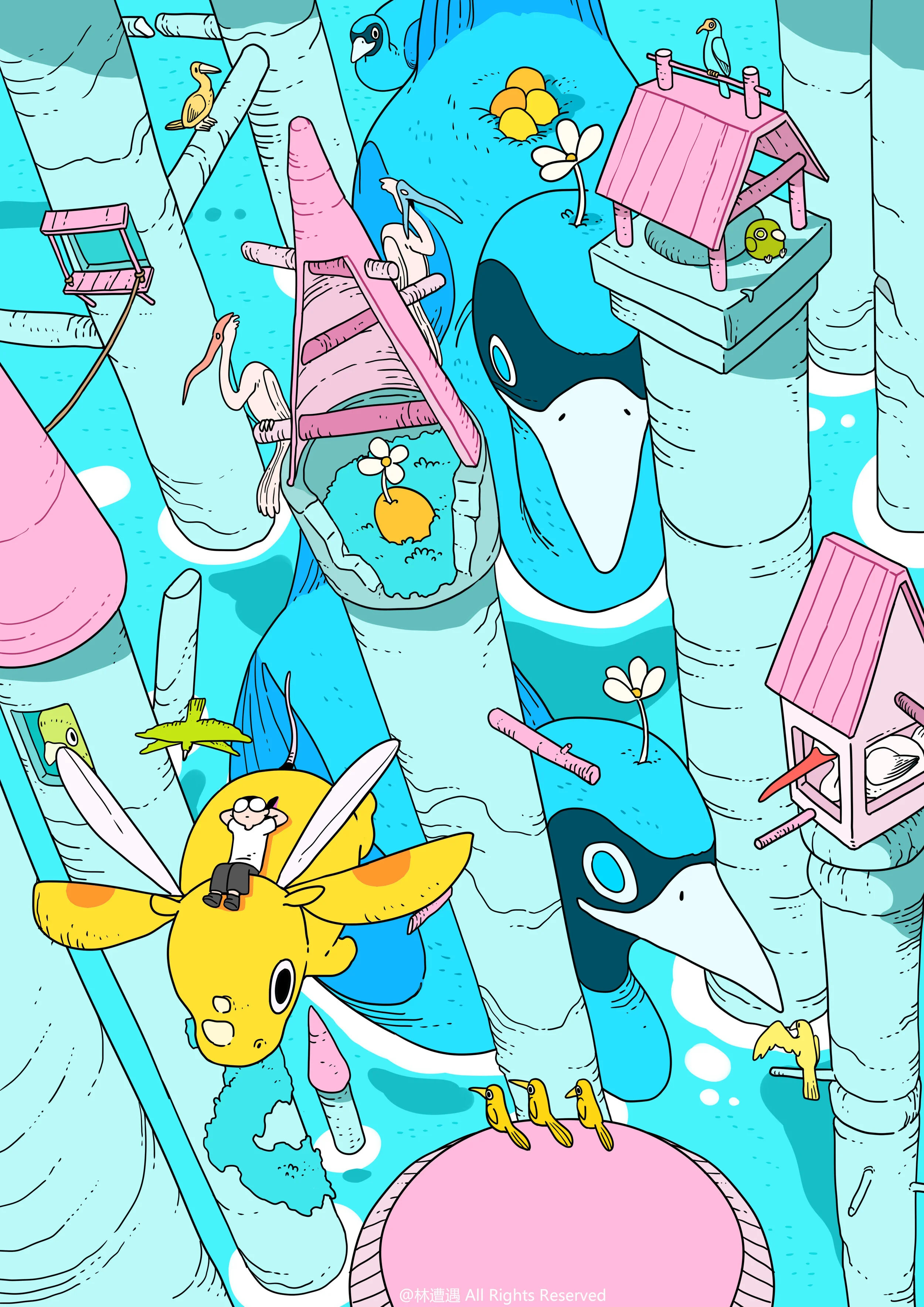 Caper Illustration, Illustration, London Illustration, Illustration, Chinese Illustrator, Chinese Artist, Asian Illustrator, Asian Artist, Zaoyu Lin, Zaoyu Lin Illustration, fantasy illustration, conceptual illustration, commercial illustration, Chin