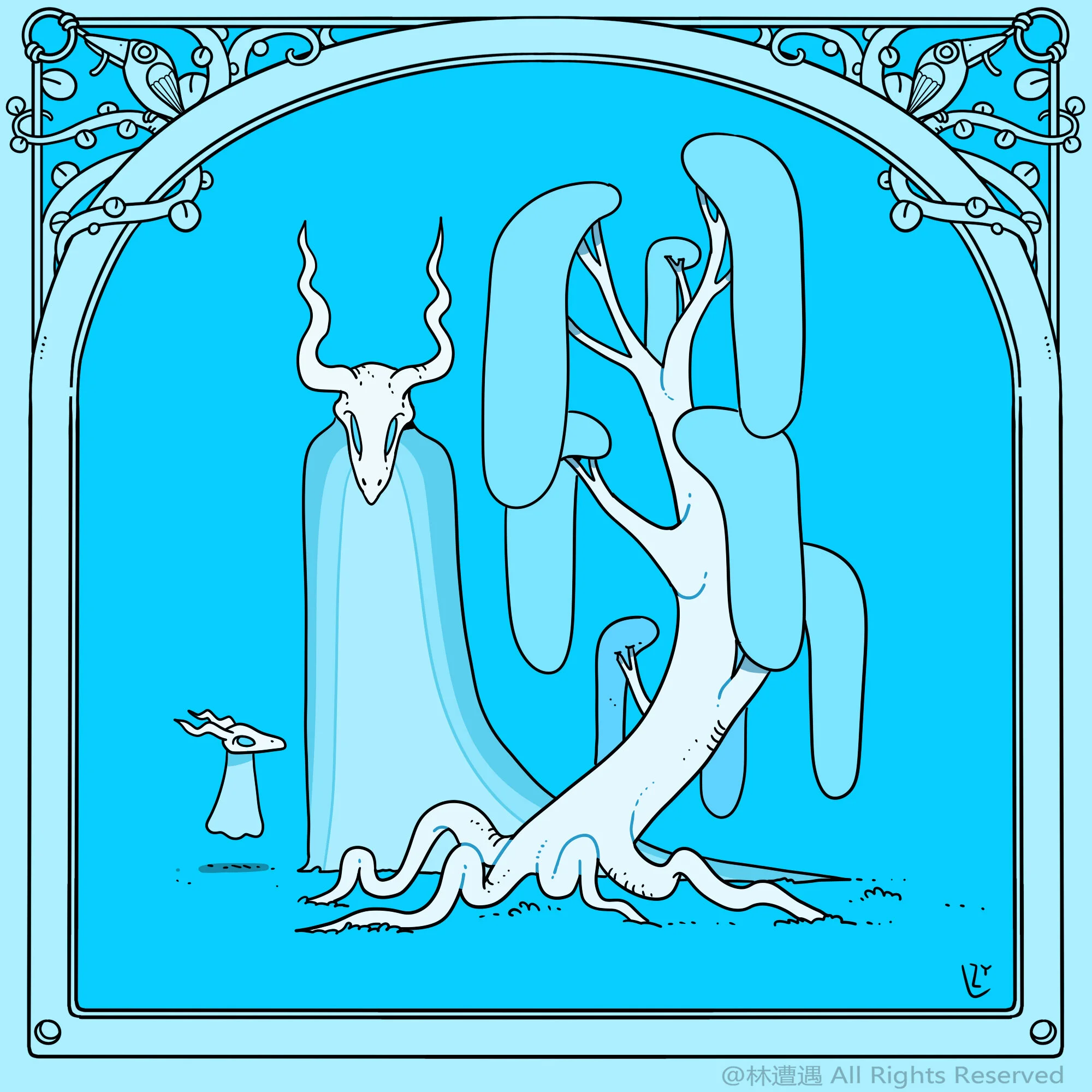 Caper Illustration, Illustration, London Illustration, Illustration, Chinese Illustrator, Chinese Artist, Asian Illustrator, Asian Artist, Zaoyu Lin, Zaoyu Lin Illustration, fantasy illustration, conceptual illustration, commercial illustration, Chin